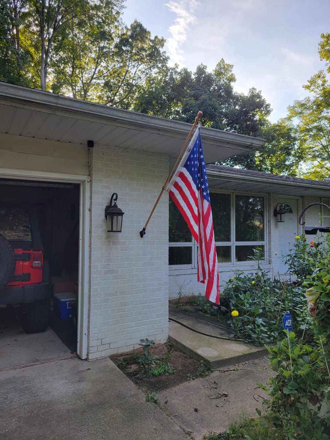 Customer photo review of 3' x 5' American Flag Set