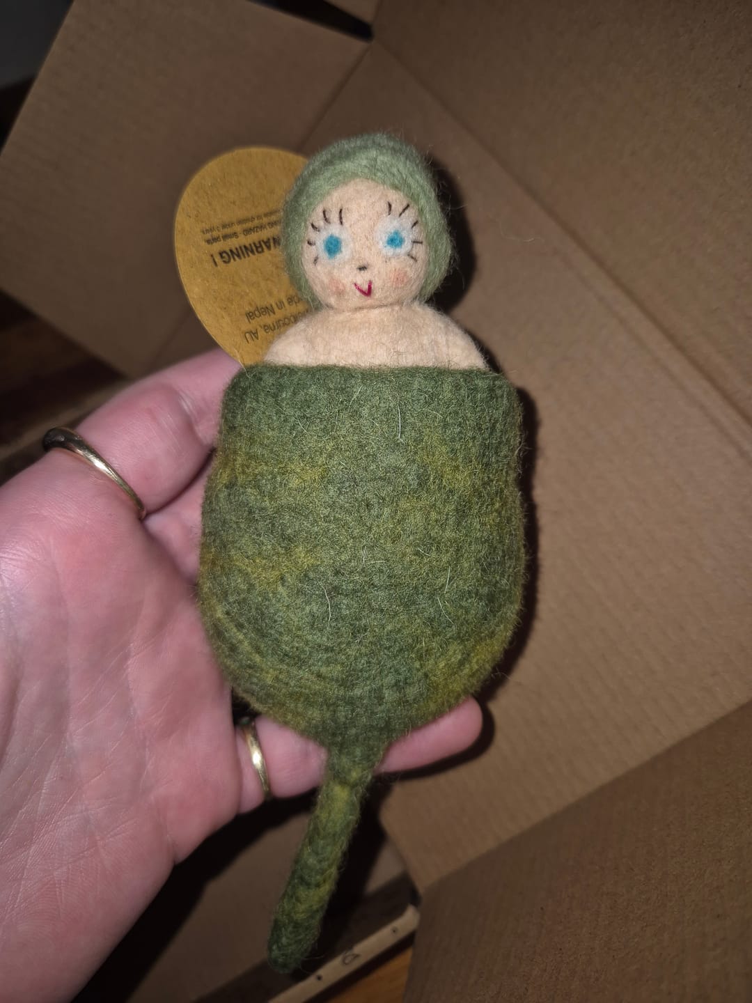 Customer photo review of Felt Gumnut Pod