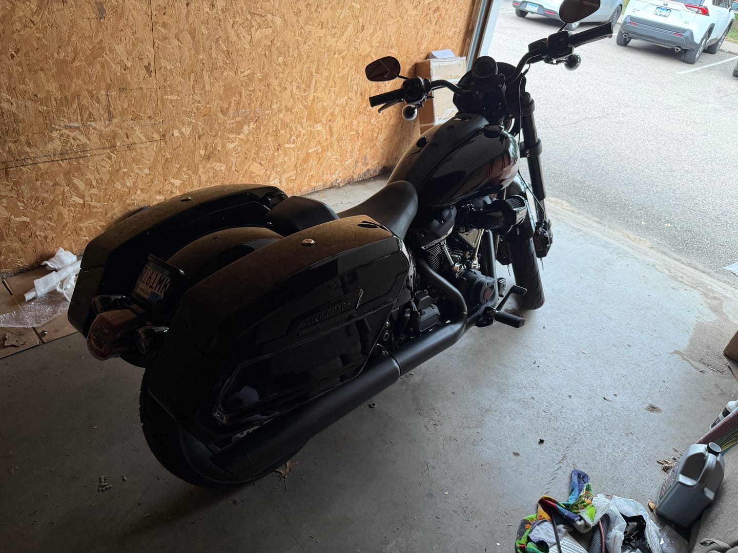Customer photo review of 56L - Titan XL Chopped Saddlebags for 2025+ Harley Softail Low Rider S FXLRS
