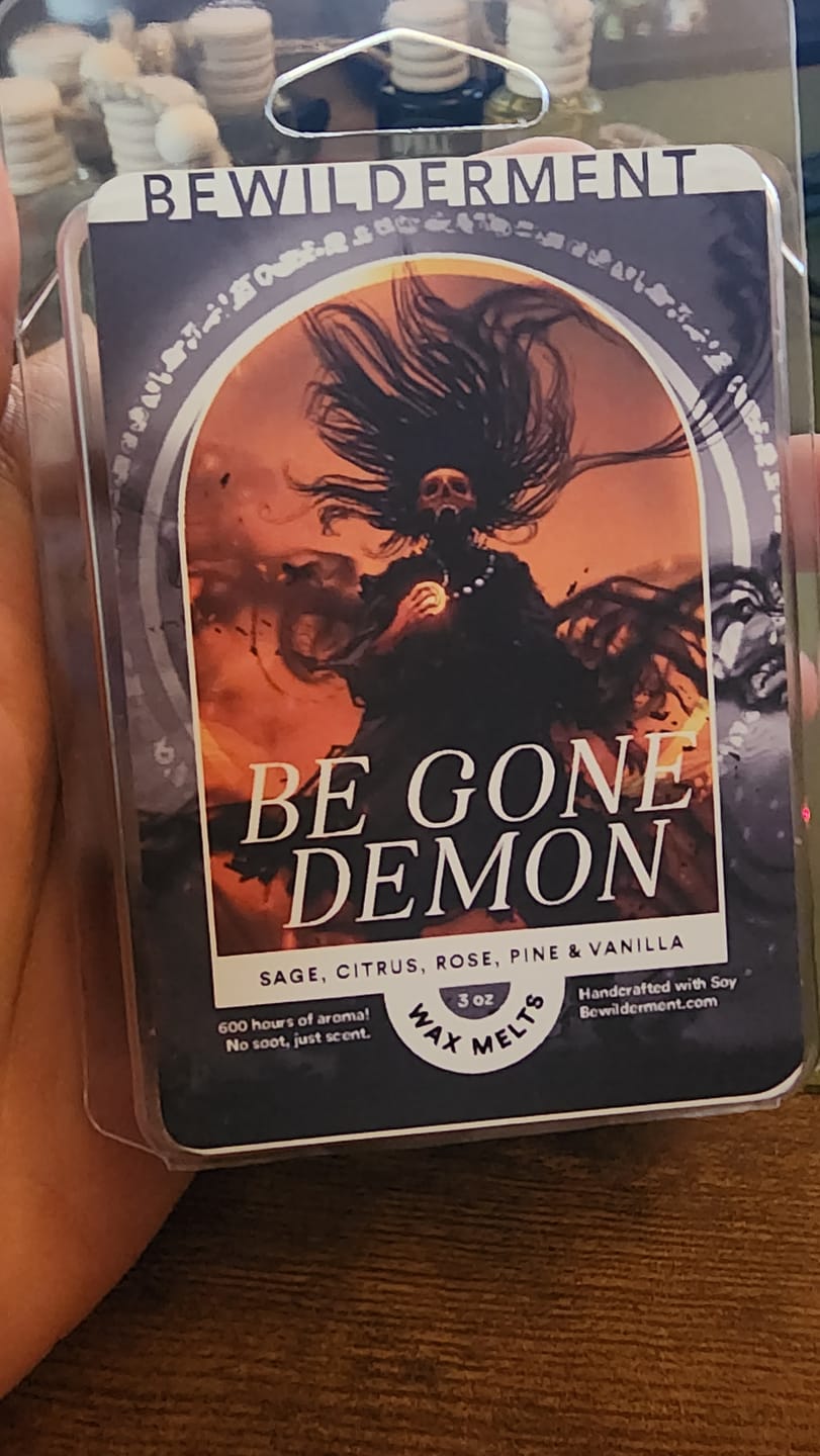 Customer photo review of Be Gone Demon Wax Melts