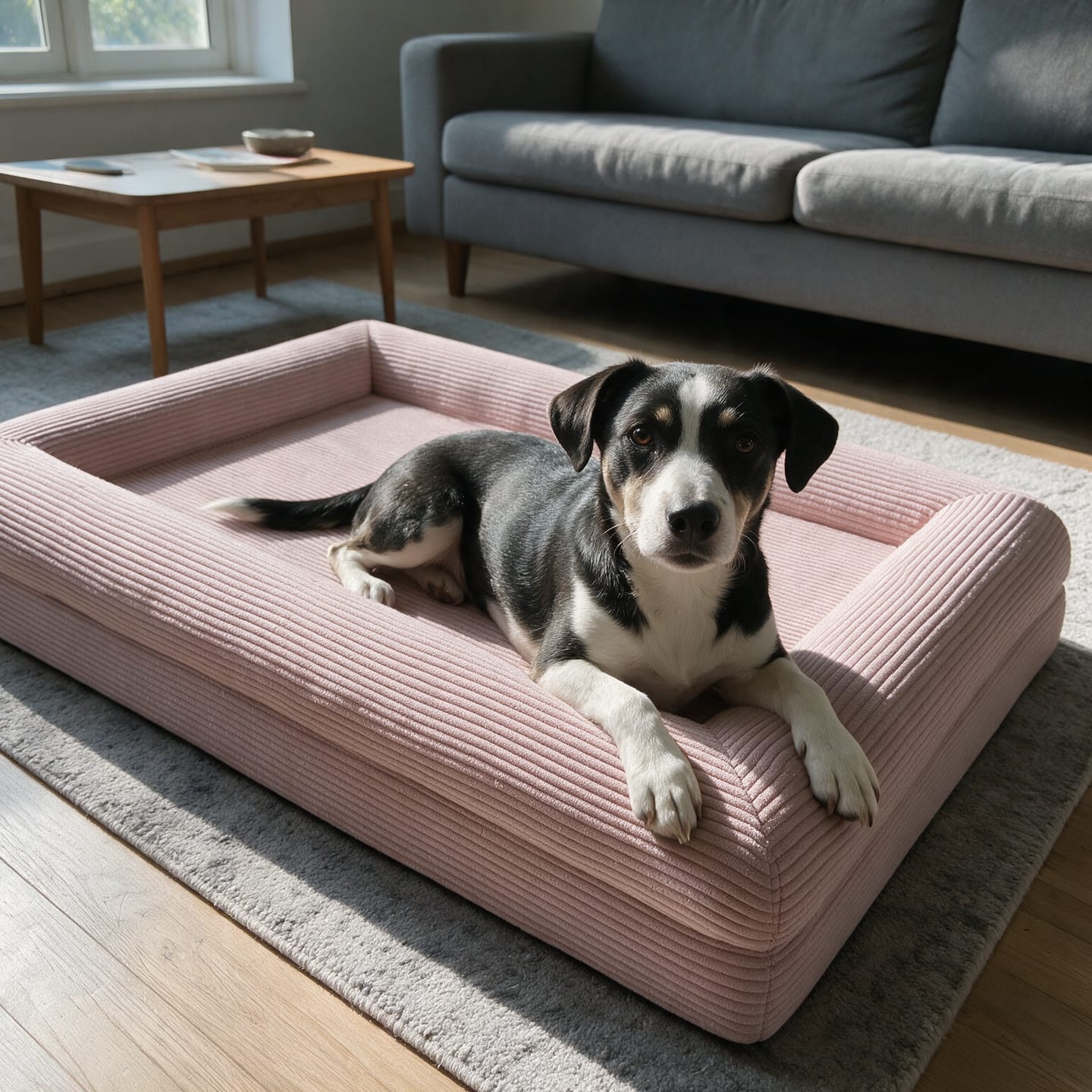 Customer photo review of Orthopedische Hondenbed - Floral Jacquard
