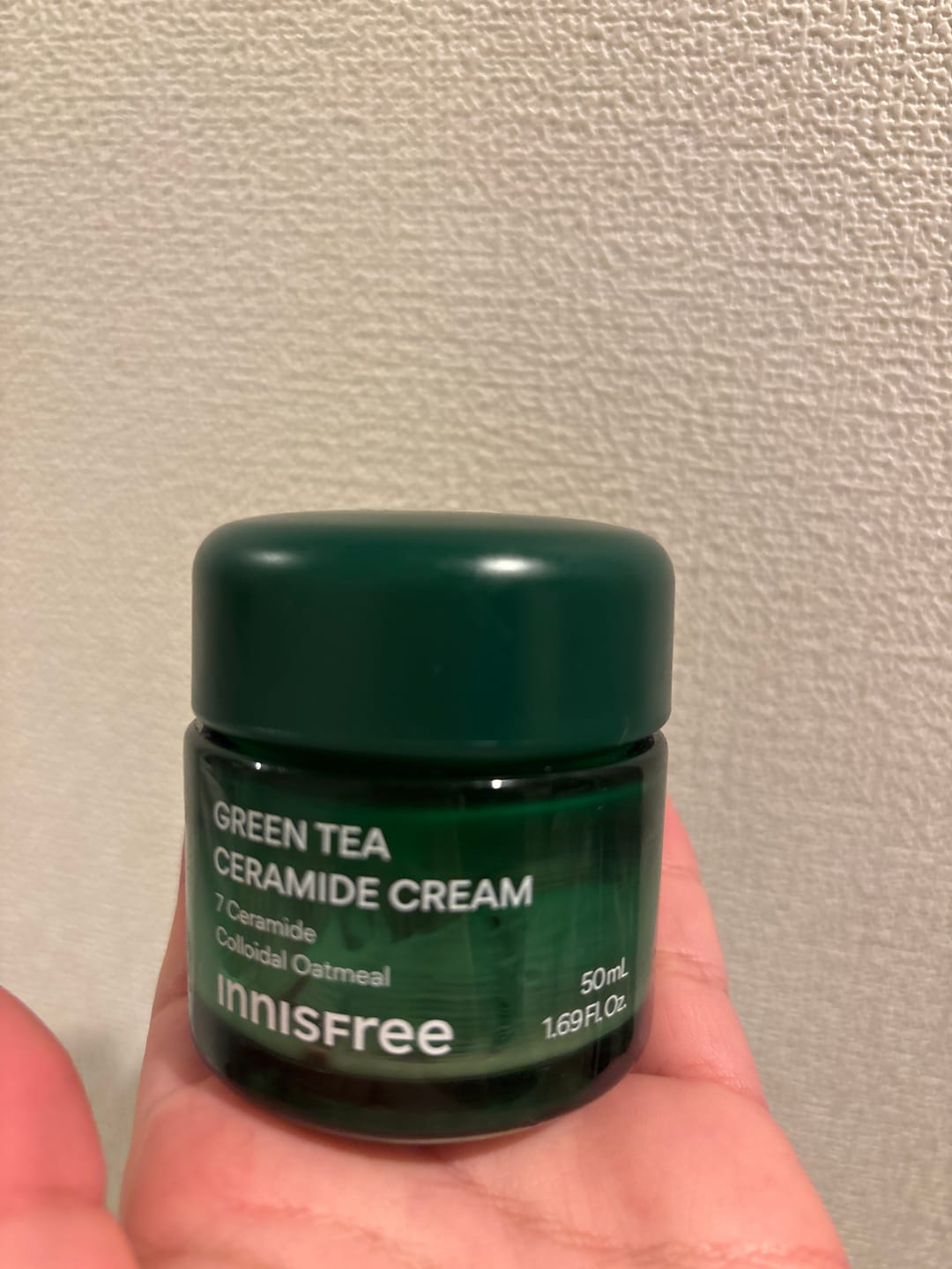Customer photo review of グリーンティー セラミド バリア クリーム