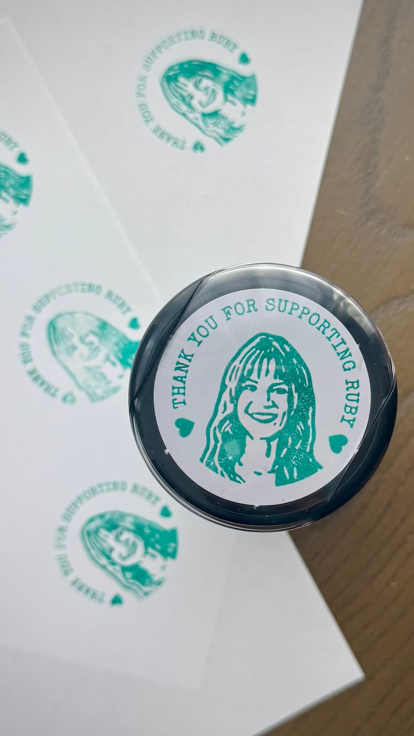 Customer photo review of Face Stamp ¦ Self-Inking Stamp ¦ US