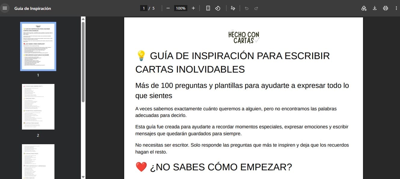 Customer photo review of Libro Digital Editable de Cartas y Recuerdos