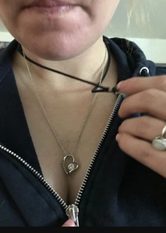 Customer photo review of Gift for Daughter from Dad - A Beautiful Father-Daughter Necklace - gifts daughter