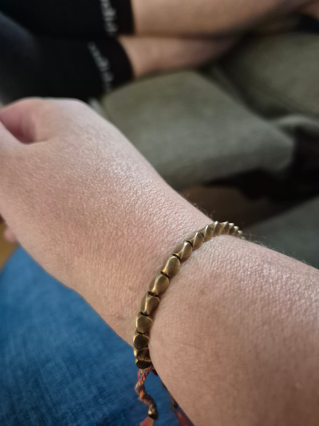 Customer photo review of Tibetisches Kupfer Glücksarmband