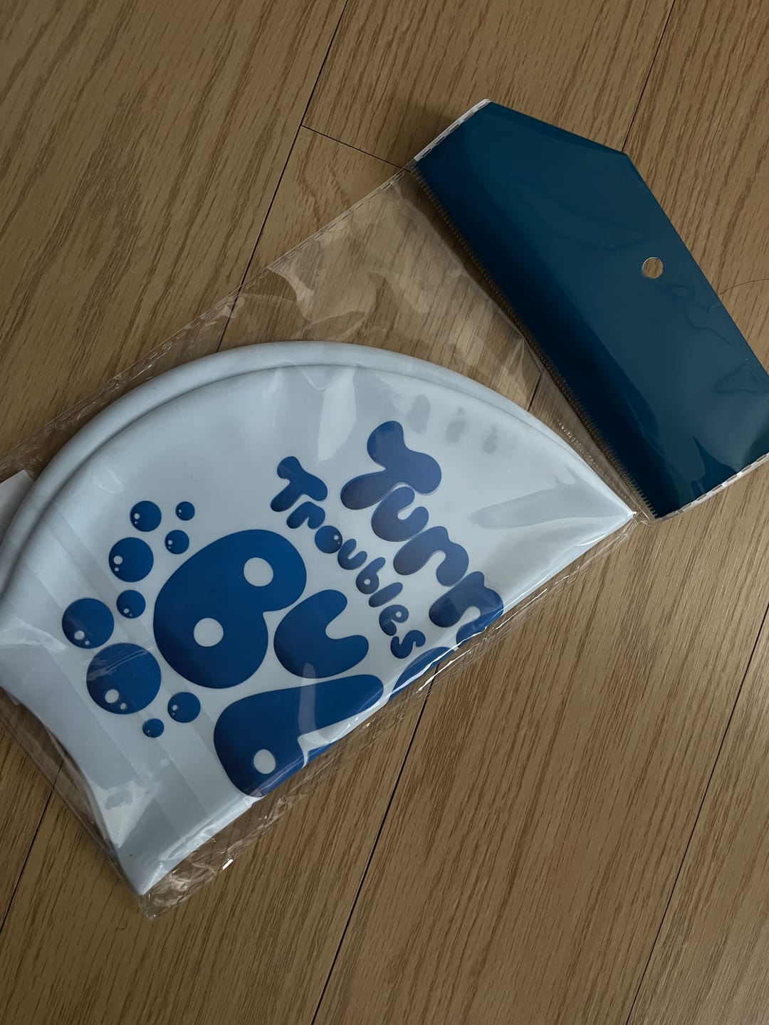 Customer photo review of JAYD Swim Cap - Bubble Trouble