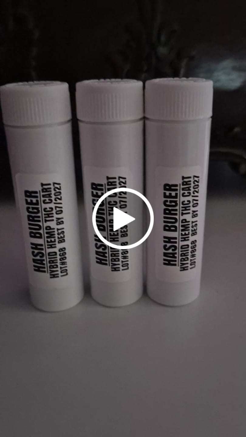 Customer video review of Hash Burger THC Cart 1g Hybrid