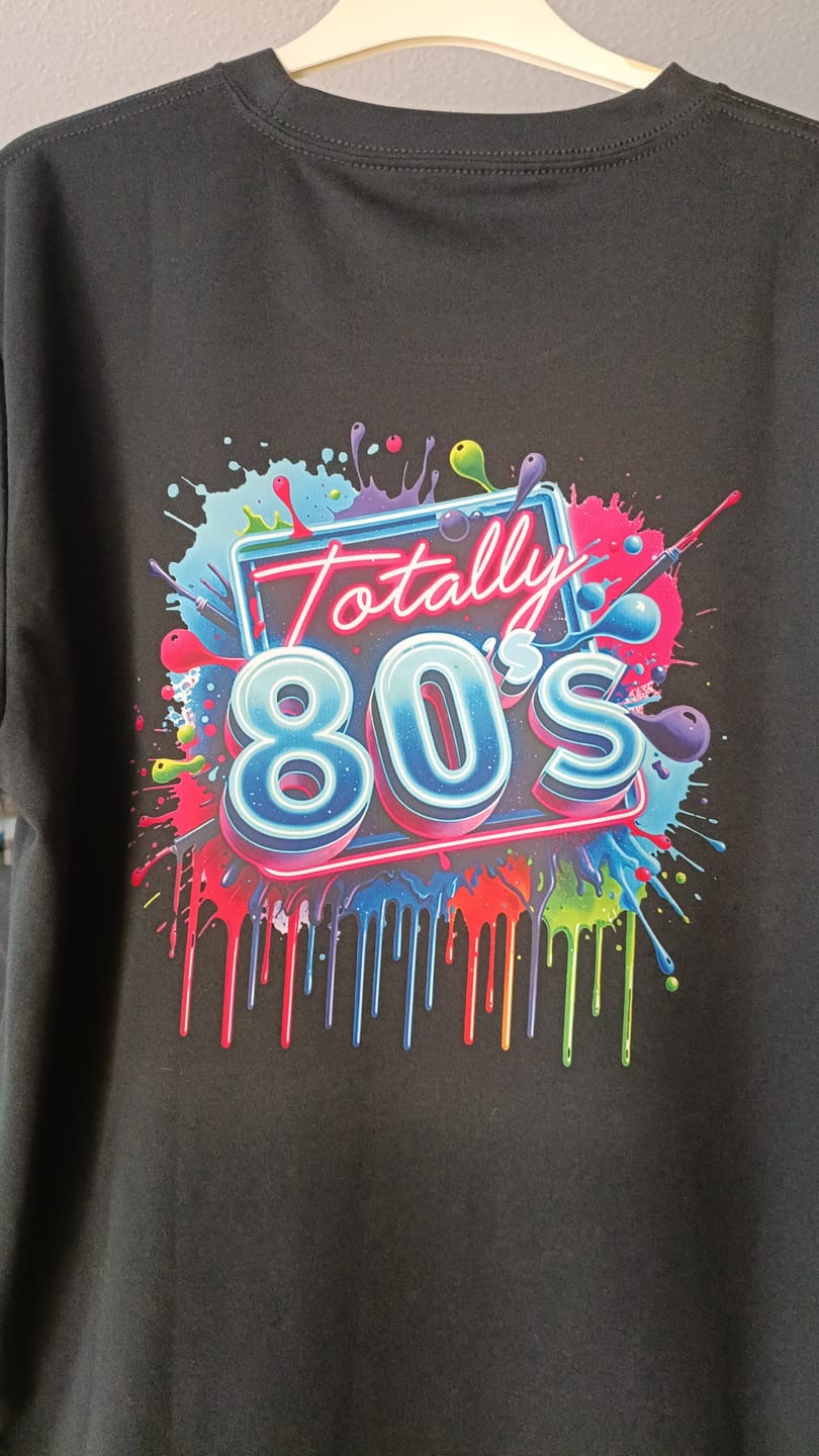 Customer photo review of Bügelbild 80er Neonparty