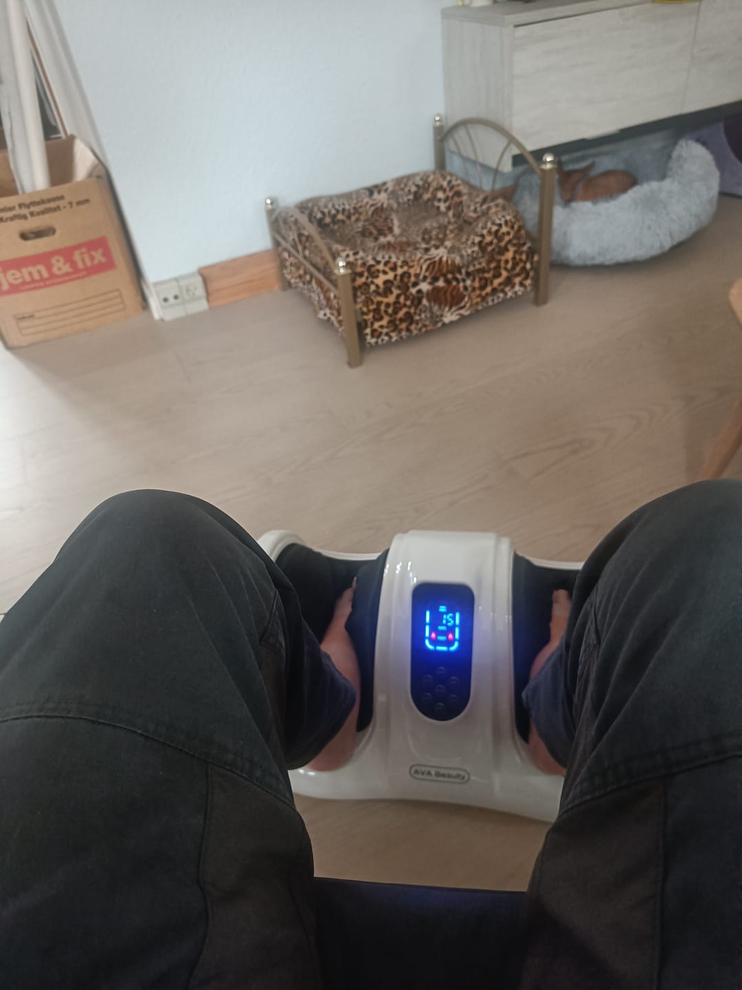 Customer photo review of Fod- og lægmassageapparat med fjernbetjening