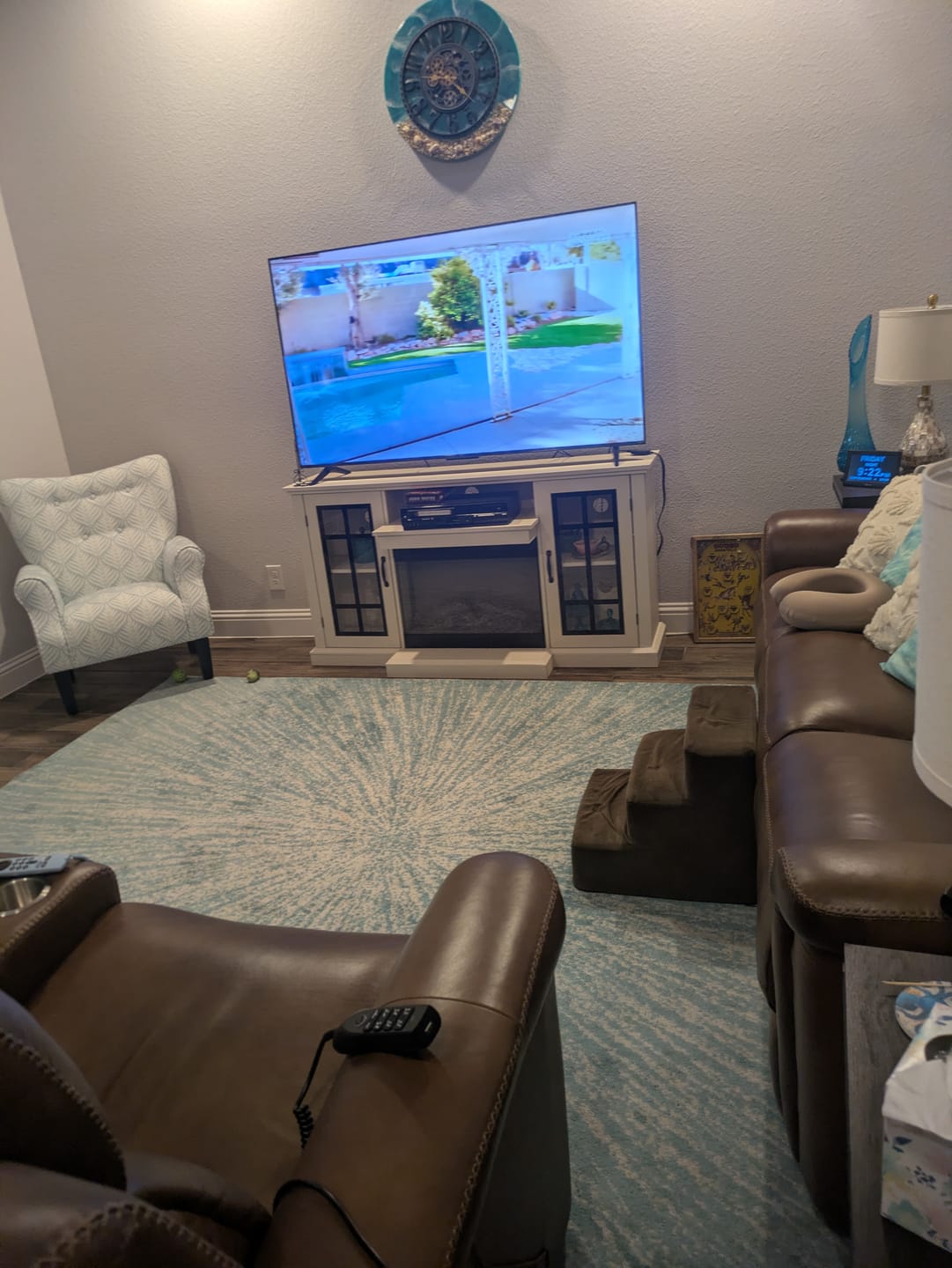 Customer photo review of Allston High Back Upholstered Accent Armchair