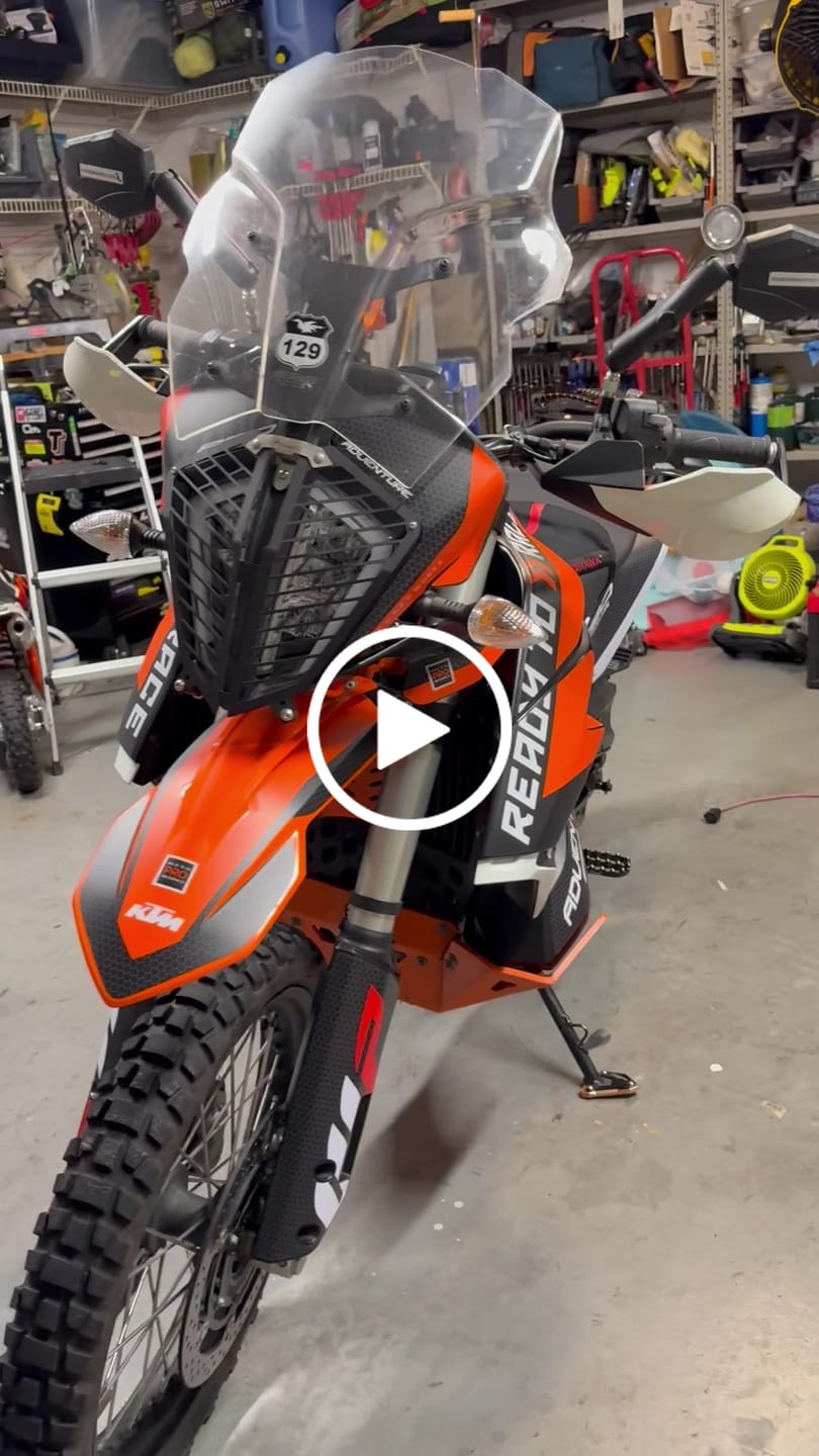 Customer video review of KTM 790/890 Adventure R/S GRAPHICS - "RR-Tech" (Orange)