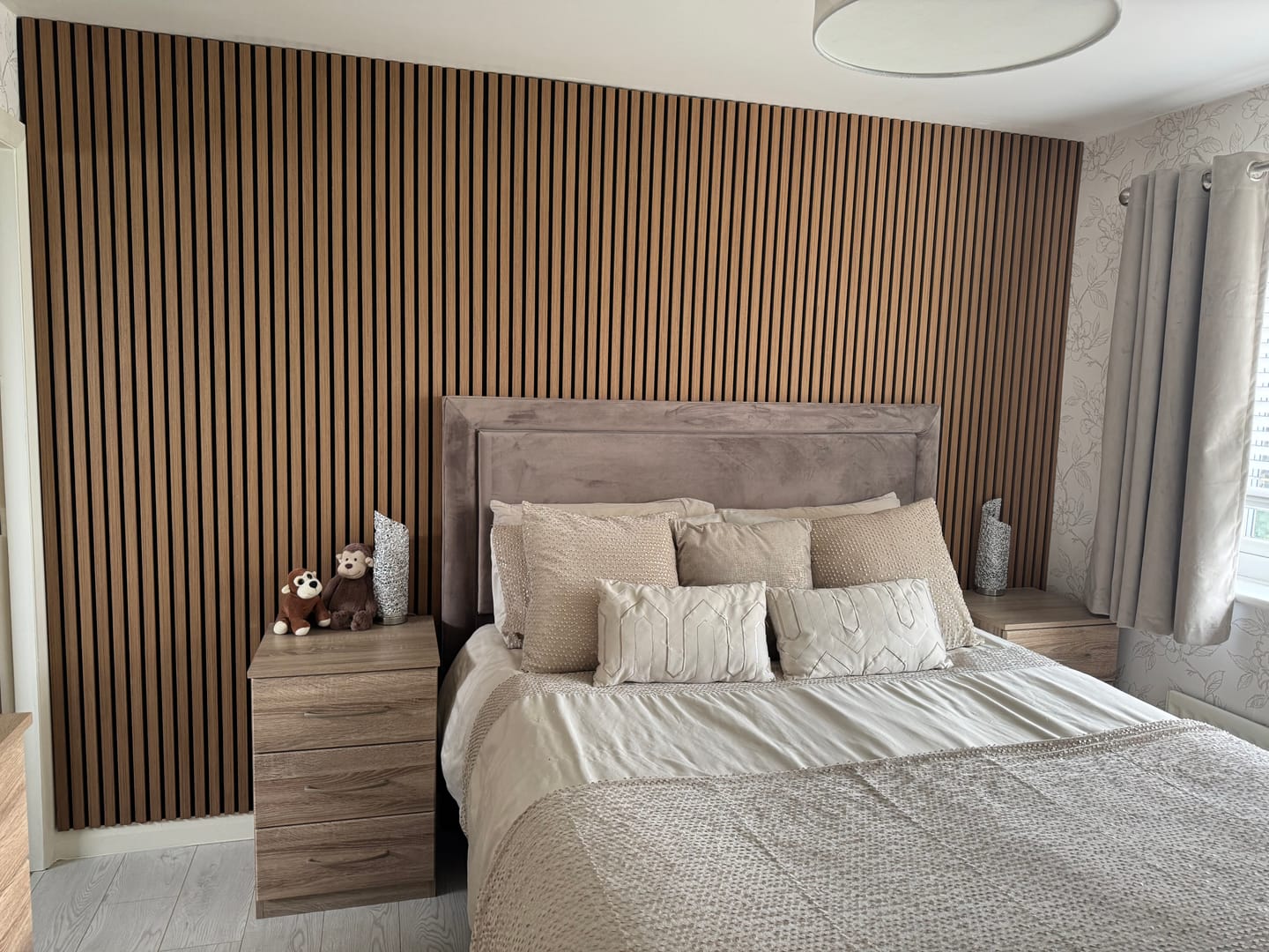 Customer photo review of Natural Oak Acoustic Wall Panel