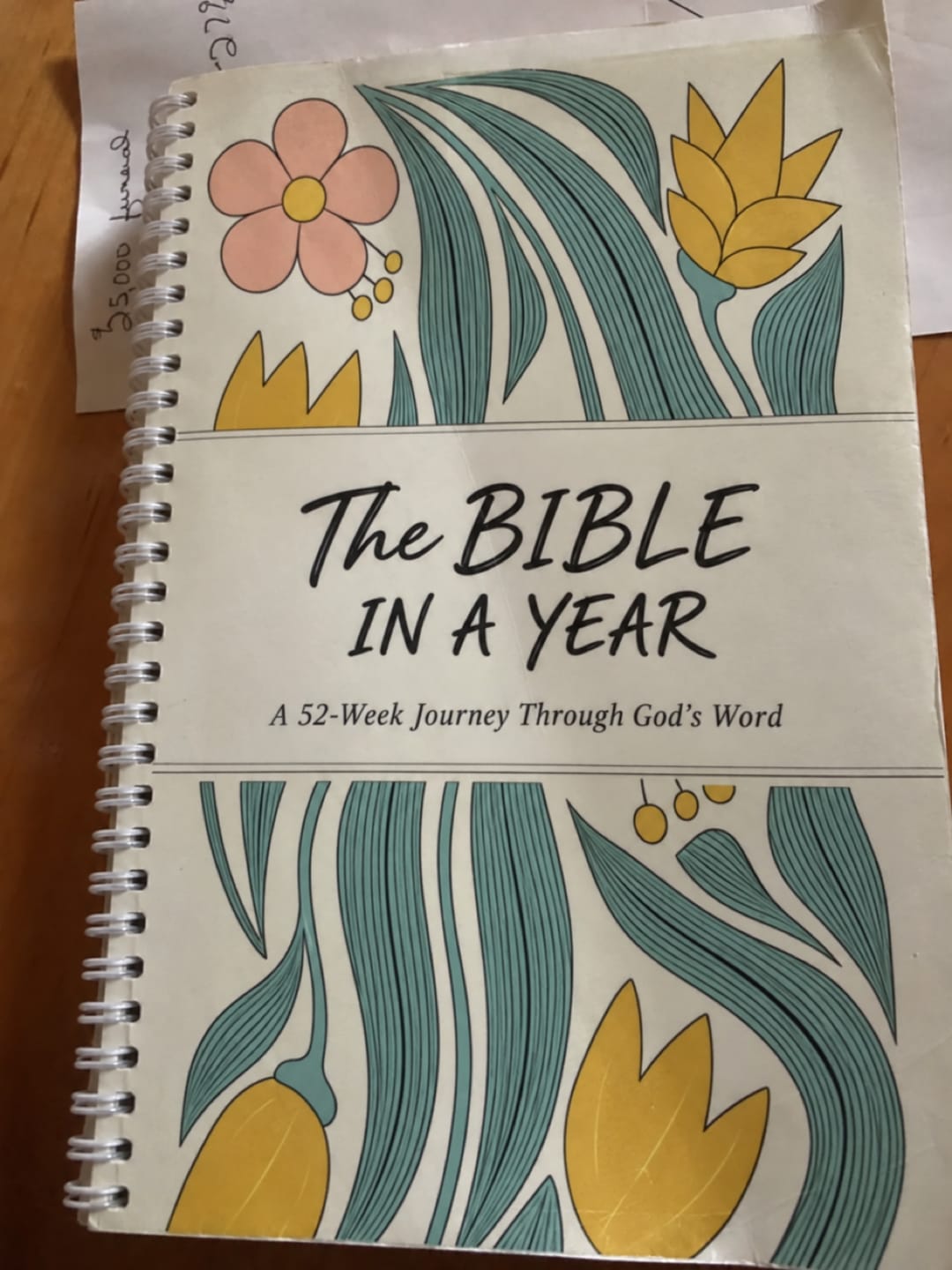 Customer photo review of The Daily Walk with Him: Bible in a Year