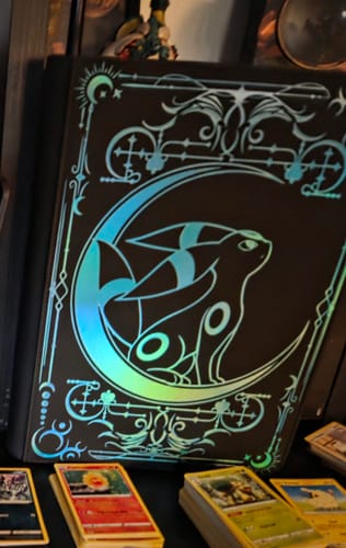 Customer photo review of Lunar Shadow Shiny 9-Pocket Trading Card Binder