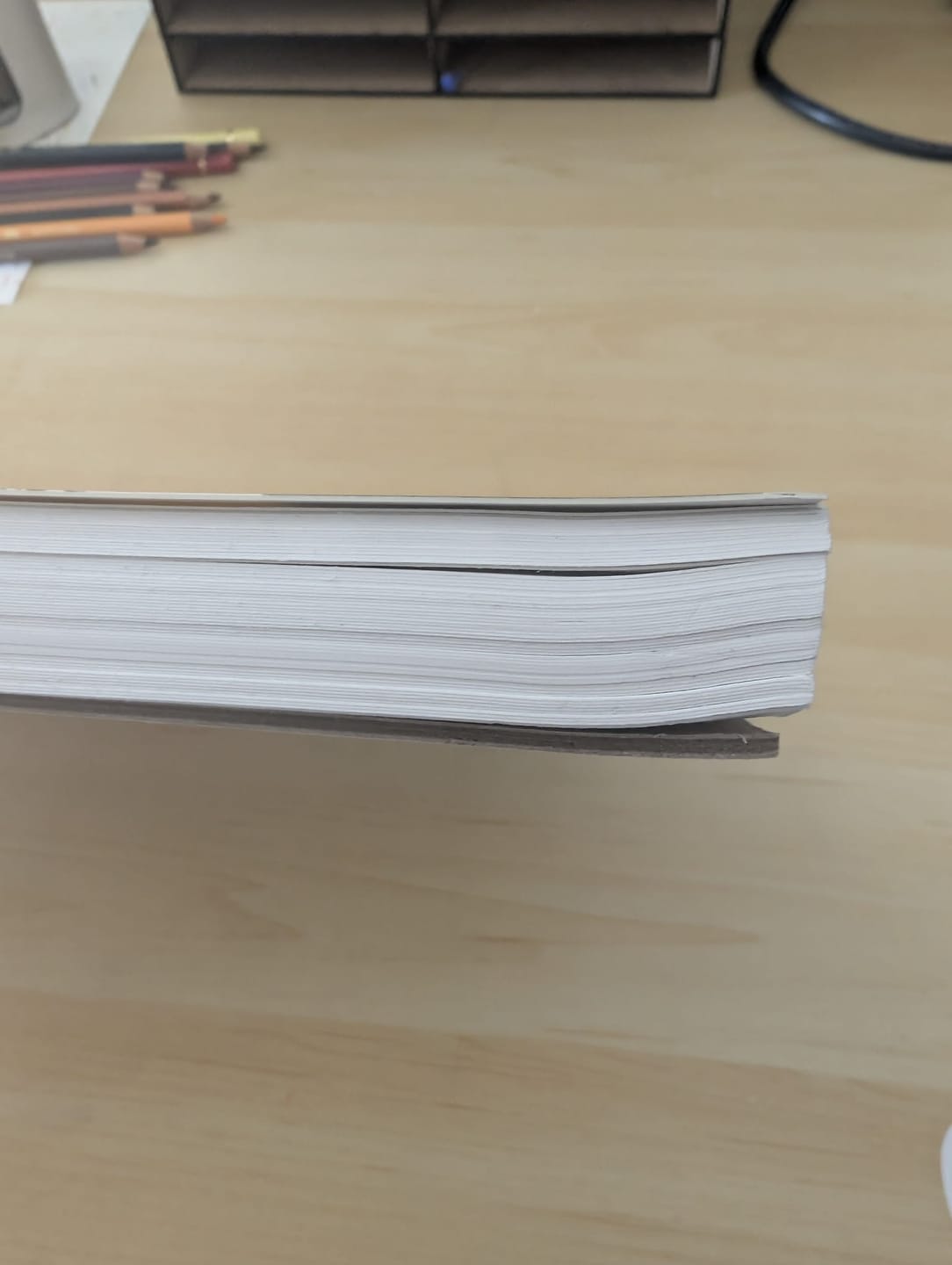 Customer photo review of Ohuhu Spiral-Bound Mix Media Pad for Multiple Techniques