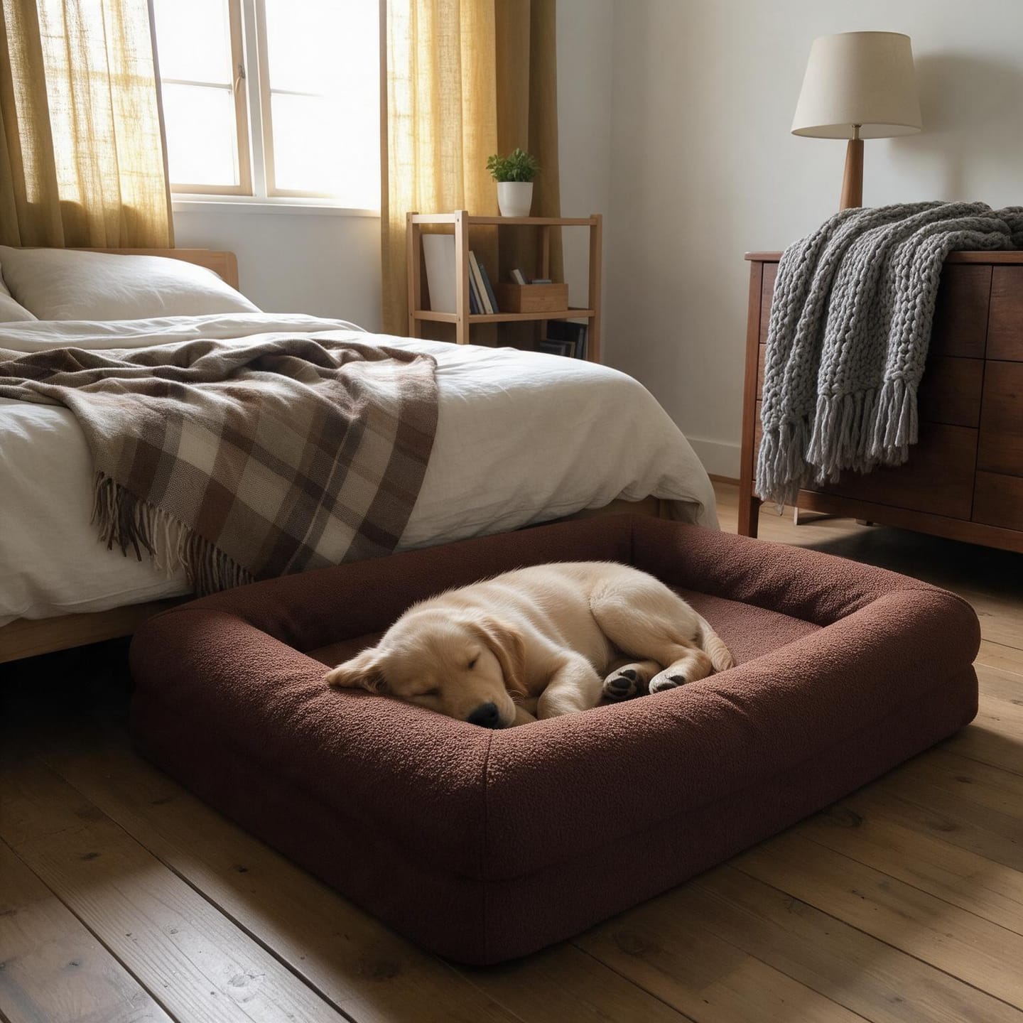 Customer photo review of Orthopedische Hondenbed - Floral Jacquard