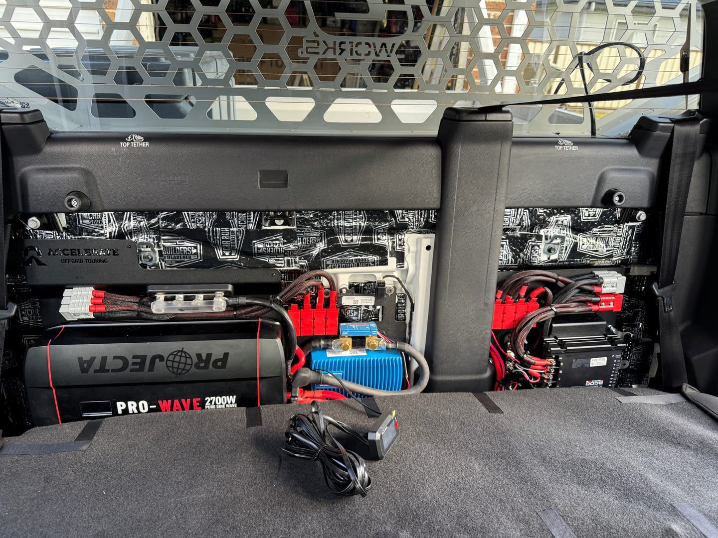 Customer photo review of Dual Battery Tray Only - Ford Ranger NextGen & Super Duty - Behind Seat