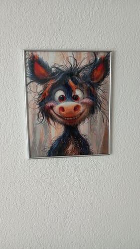 Customer photo review of 5D Diamond Painting – Lächeln der Lebensfreude
