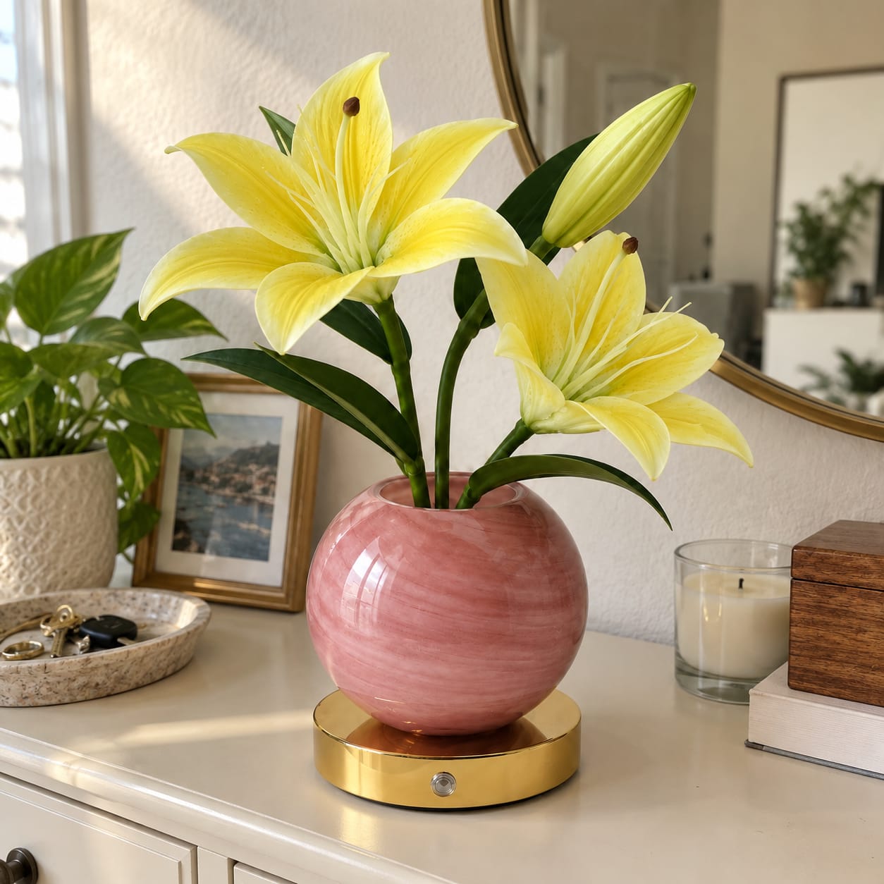 Customer photo review of Lily Bloom Lamp