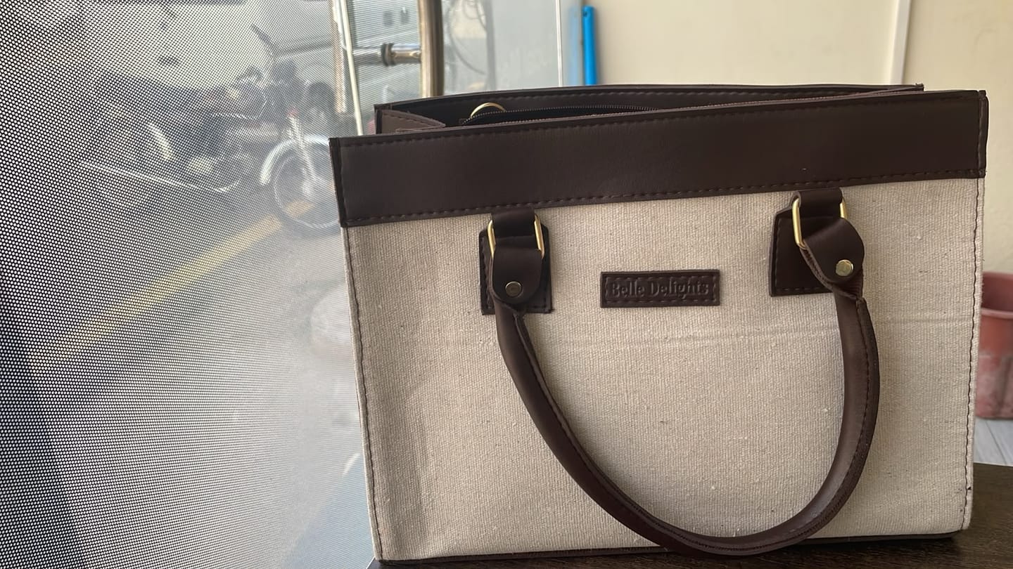 Customer photo review of Dark Brown Marilyn Handbag
