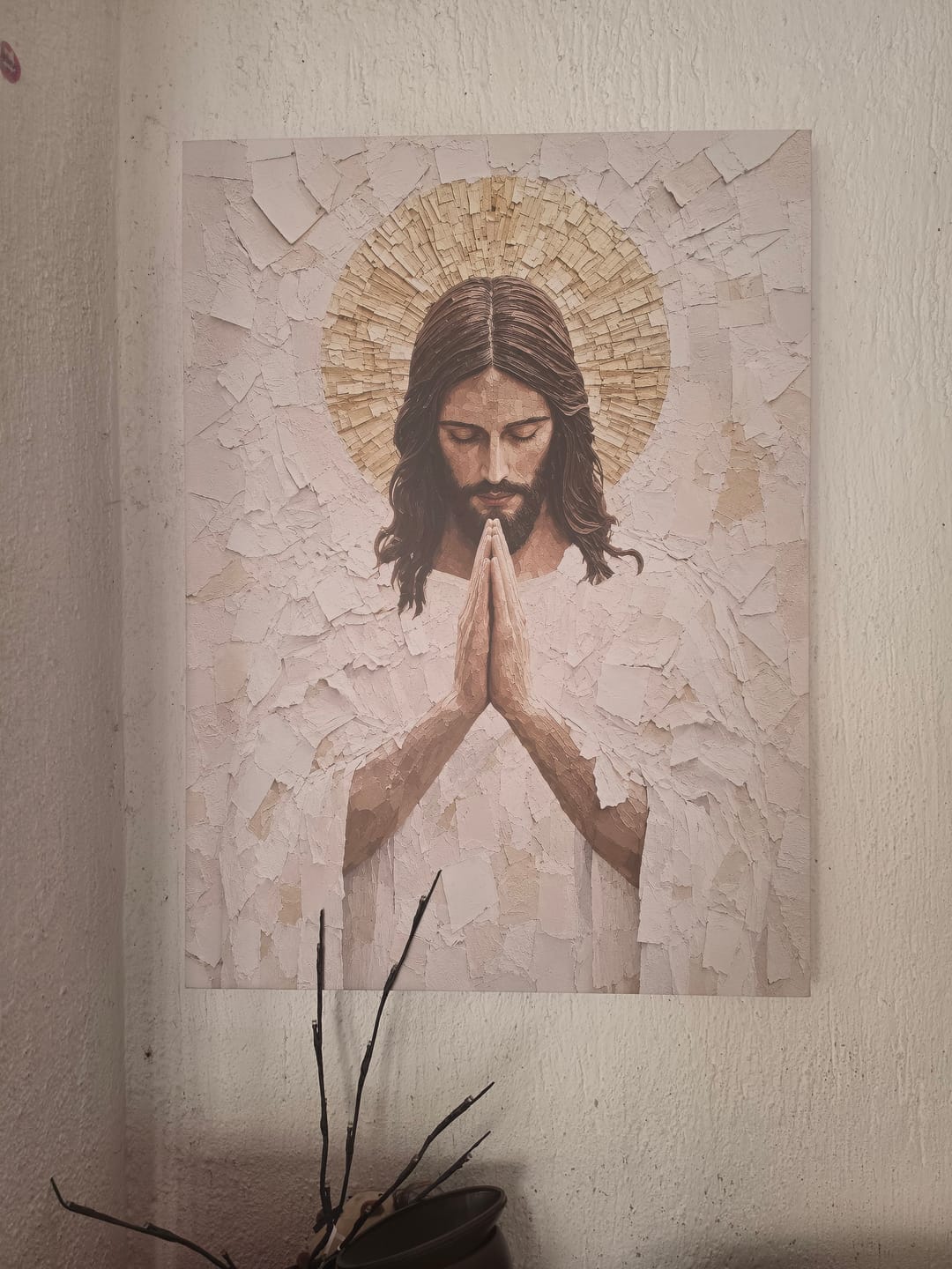 Customer photo review of Luz Divina — Cristo en Oración