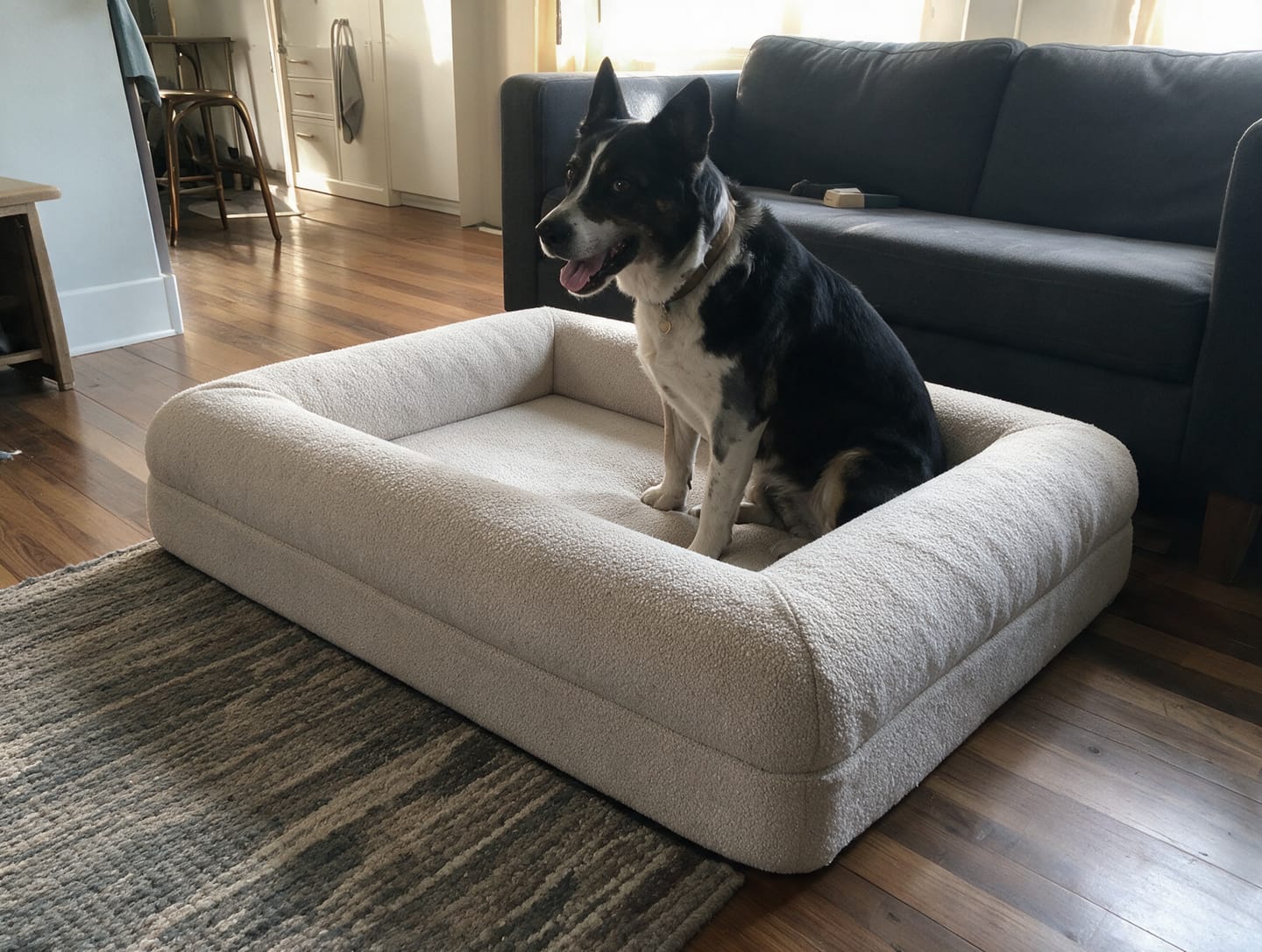 Customer photo review of Orthopedische Hondenbed - Floral Jacquard