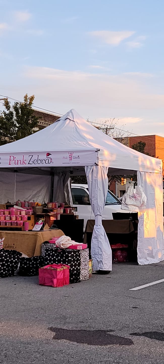Customer photo review of Custom canopy valance banner for 10x 10 canopy