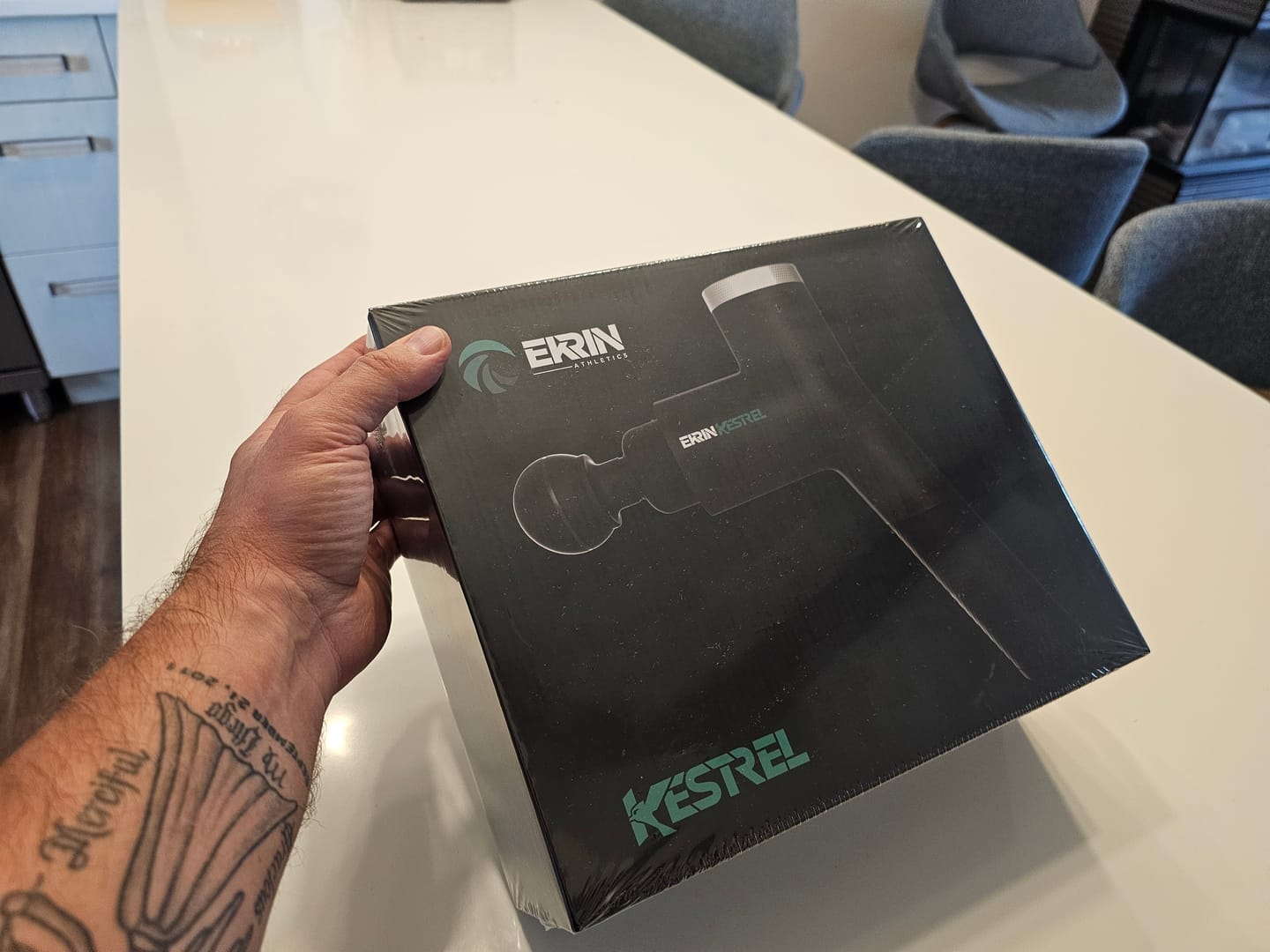 Customer photo review of Kestrel Percussion Massager