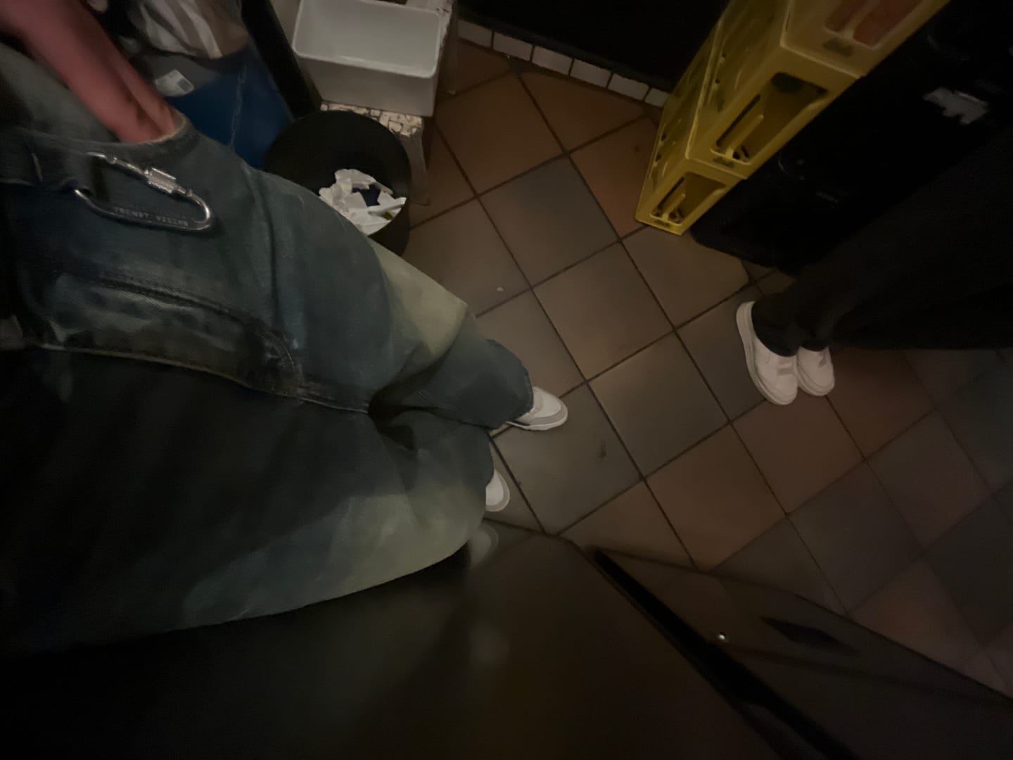 Customer photo review of Washed Denim Yellow Blue