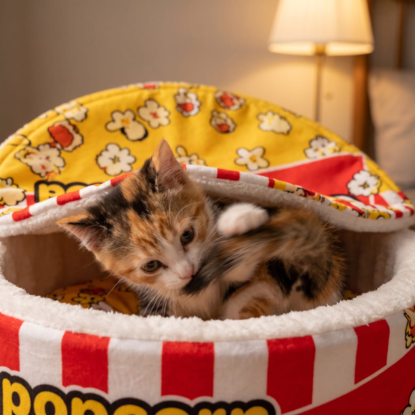 Customer photo review of Cama PopCorn para tu gato