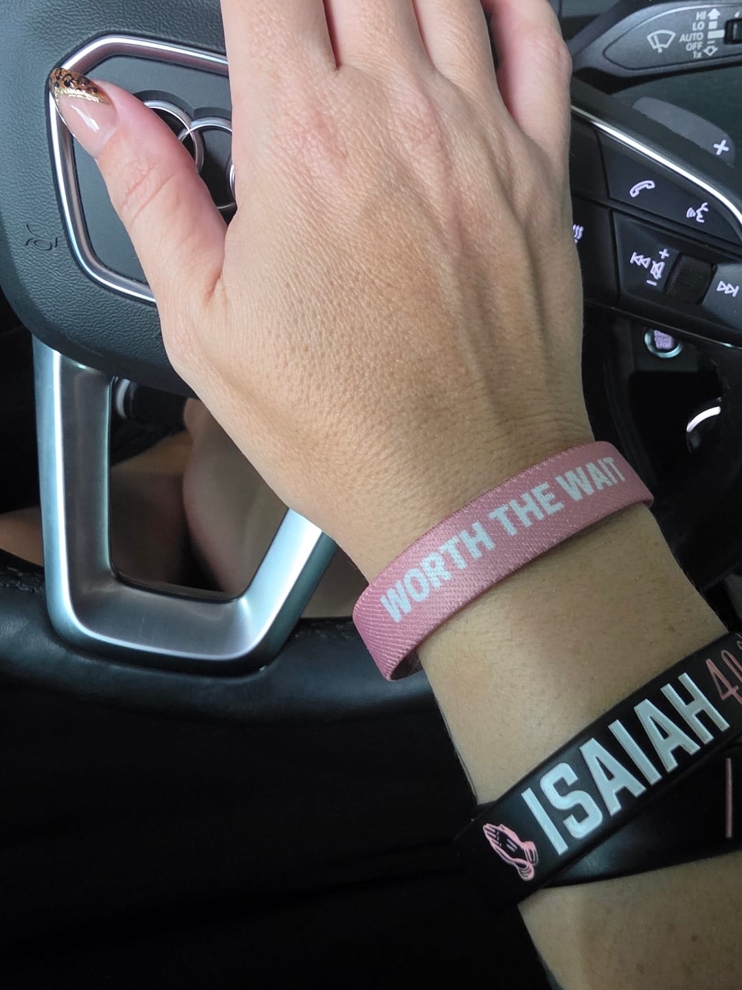 Customer photo review of WORTH THE WAIT WRISTBAND