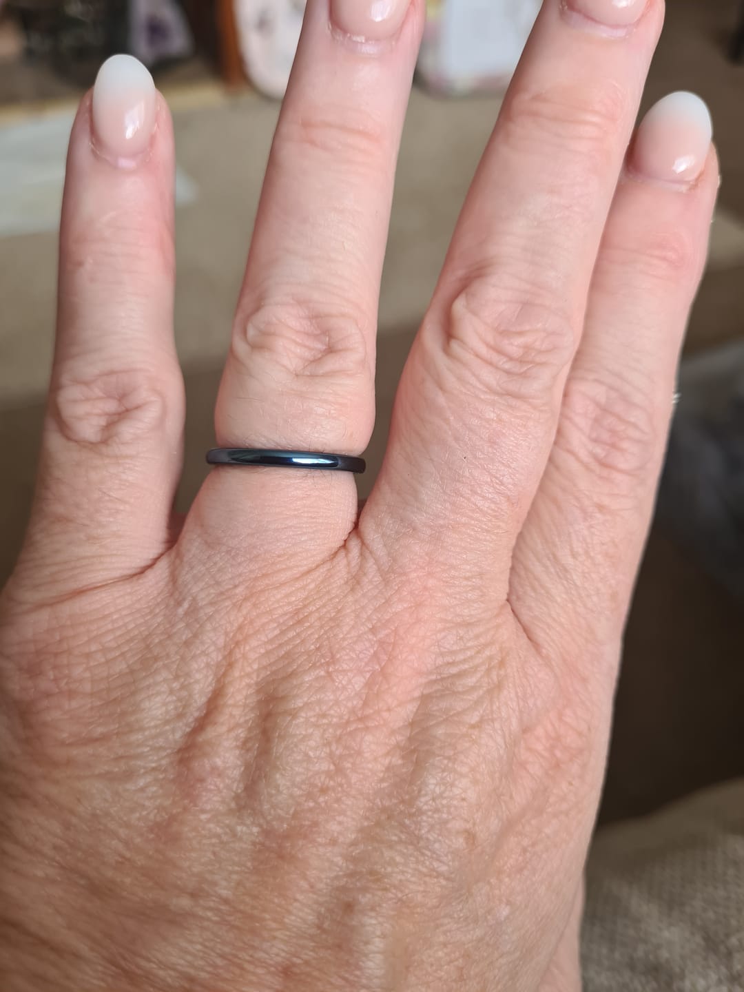 Customer photo review of Blue 2mm Wonder Ring