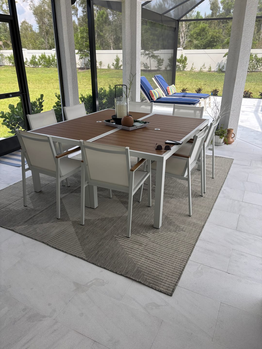 Customer photo review of Skyward Indoor/Outdoor Rug - Gray