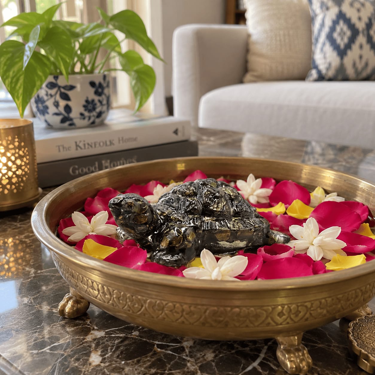 Customer photo review of Pyrite Tortoise Statue