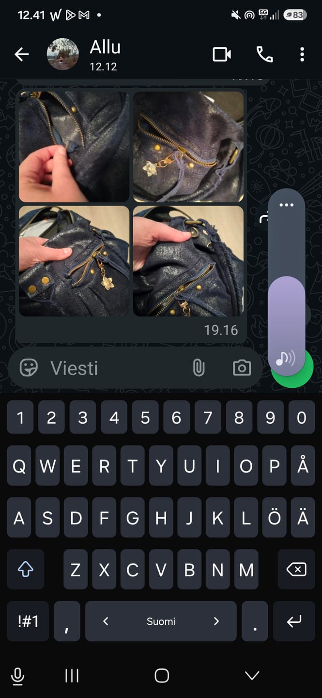 Customer photo review of It girl bag navy