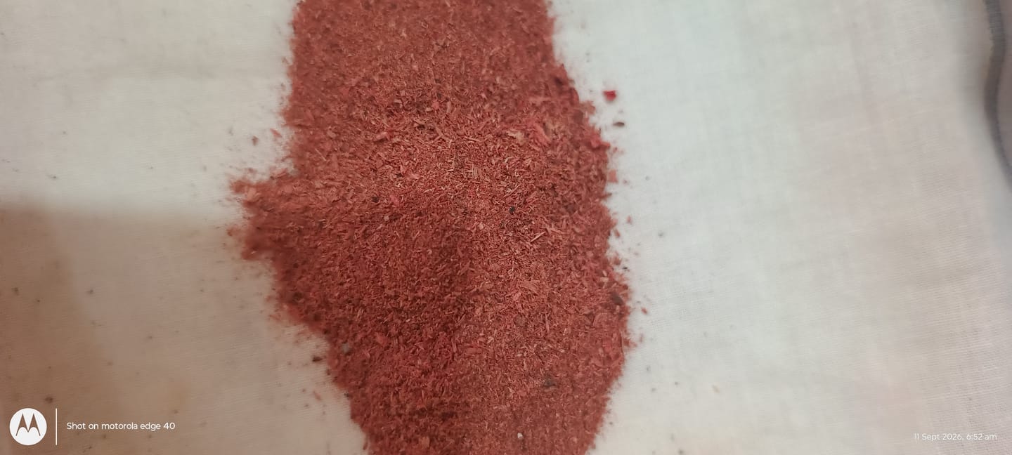 Customer photo review of Red Chandan Powder for Pooja 25 g | Lal Chandan Powder