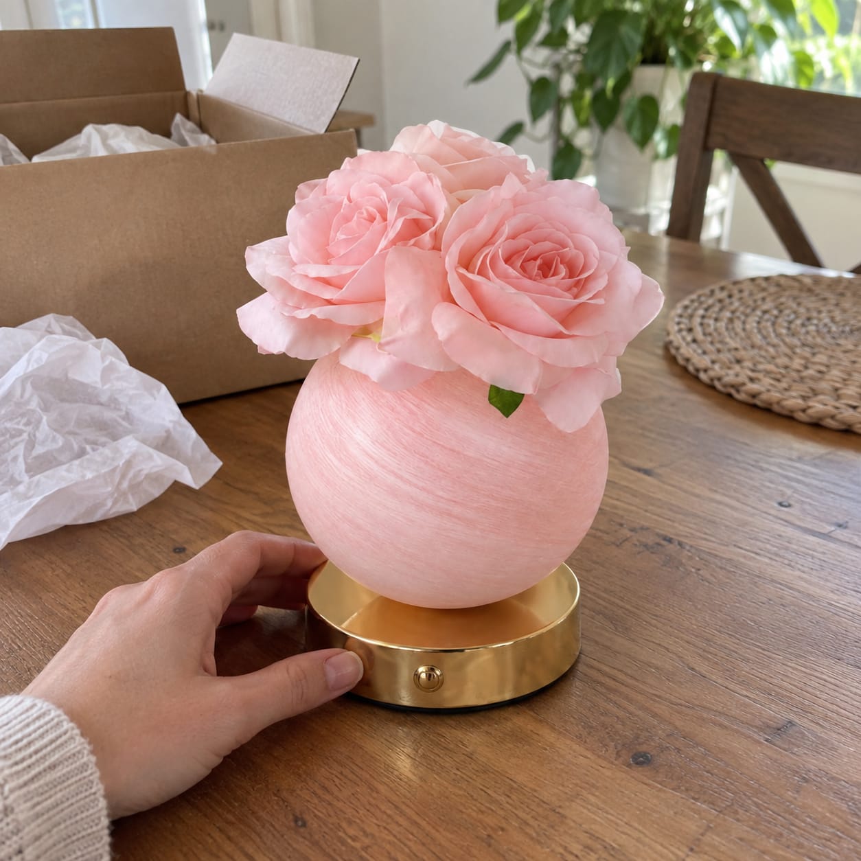 Customer photo review of Rose Bloom Lamp
