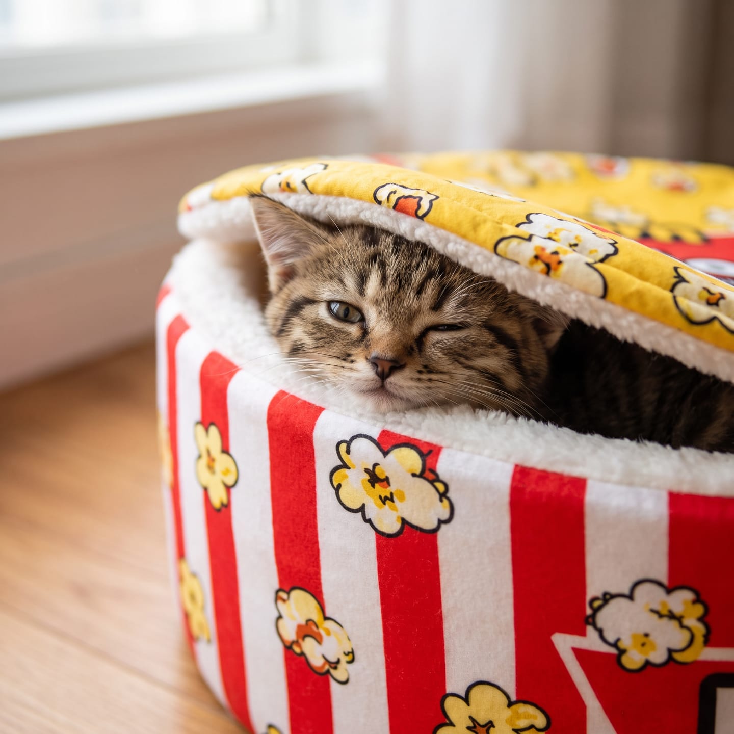 Customer photo review of Cama PopCorn para tu gato