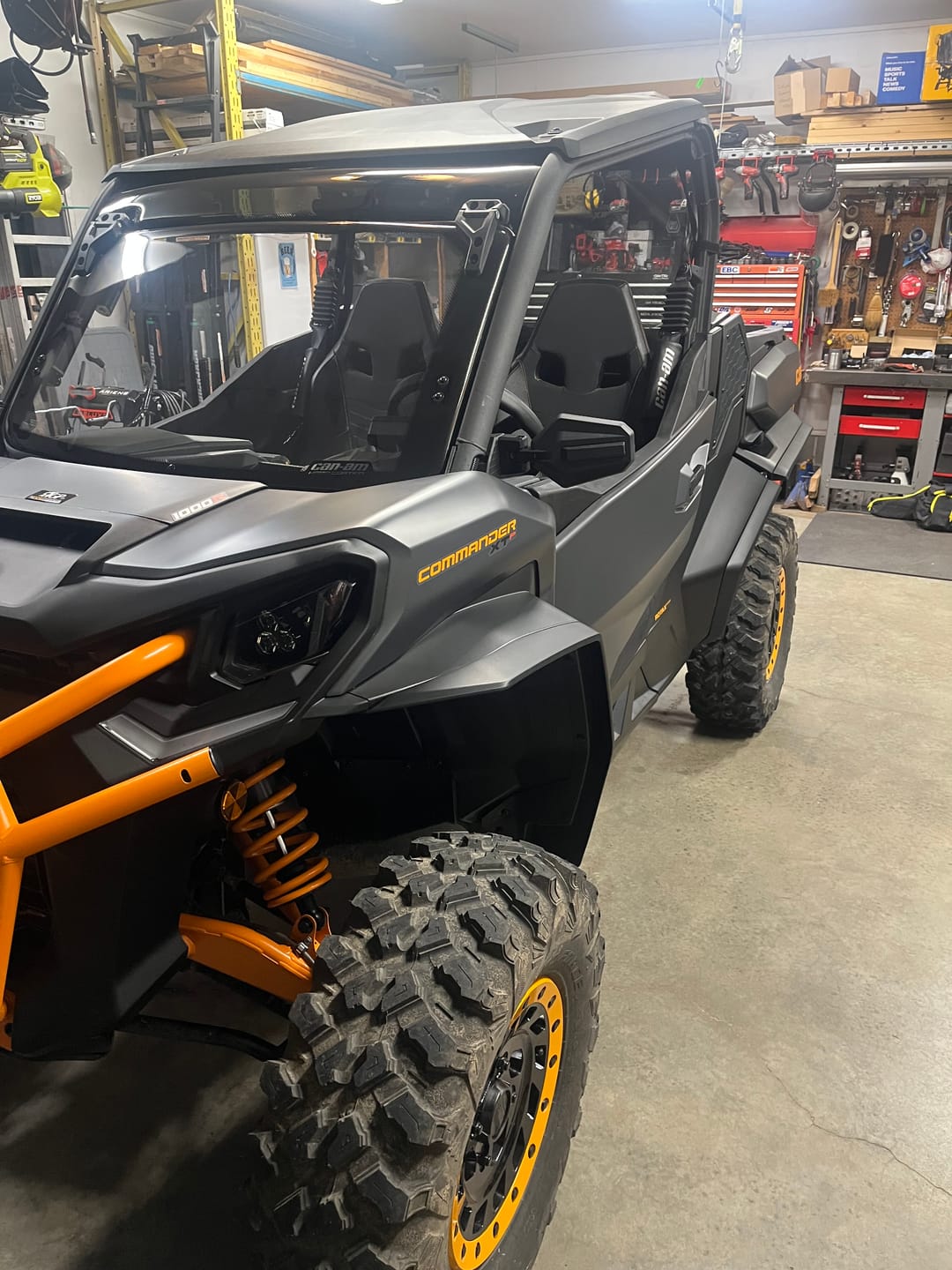 Customer photo review of One Pair Side Mirrors for Can-Am Commander 700 & 1000R 2021+
