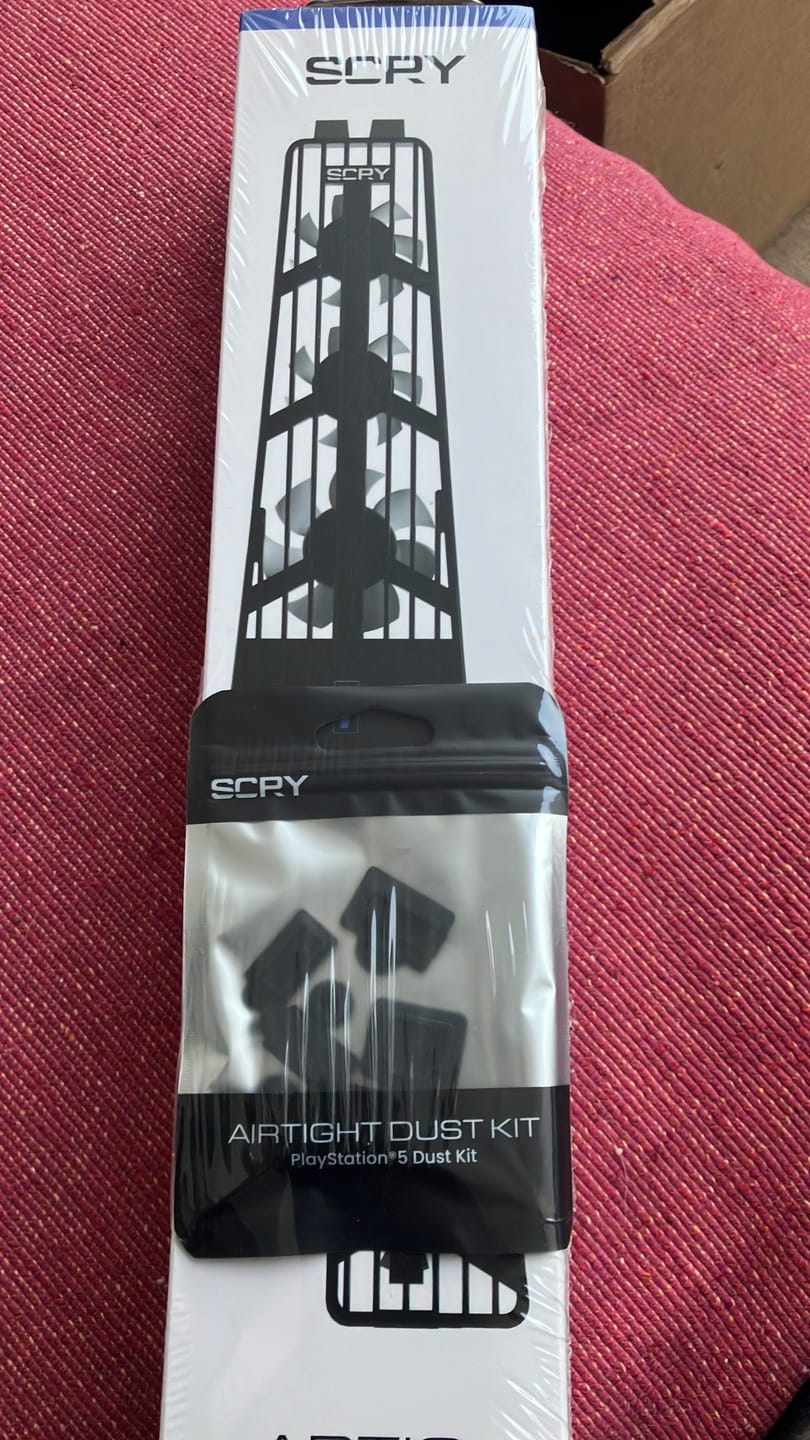Customer photo review of Scry Artic PlayStation 5 Cooler - Black + Free Scry Dust Kit (Not compatible with the PS5 SLIM or PRO)