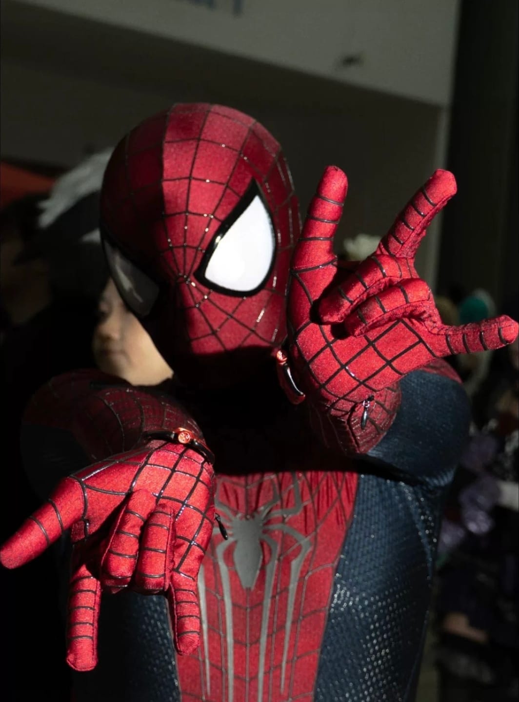 Customer photo review of The Amazing Spider-Man Costume Replica Wearable Suit (Replica Grade)(Screen Printed)