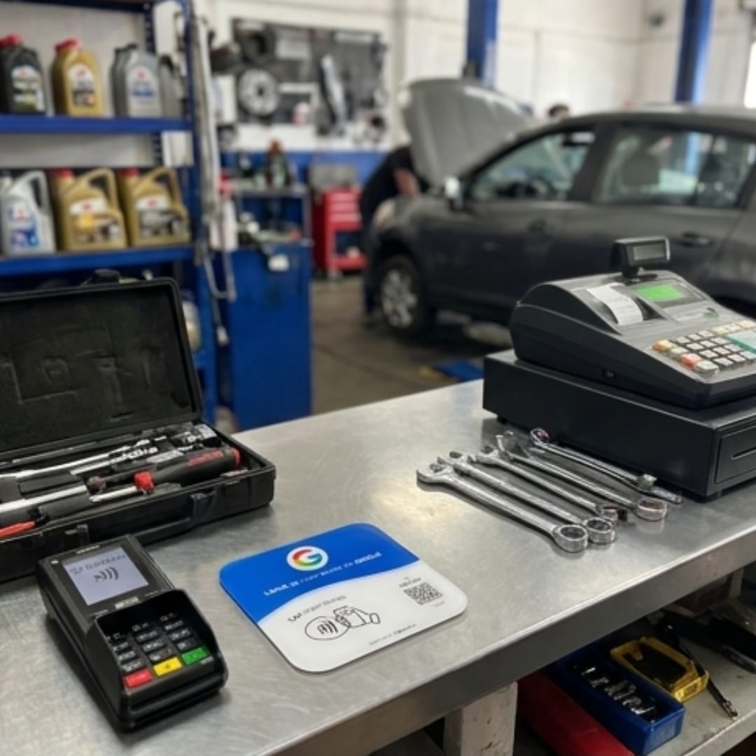 Customer photo review of Feelovo™ Placa Reseñas de Google