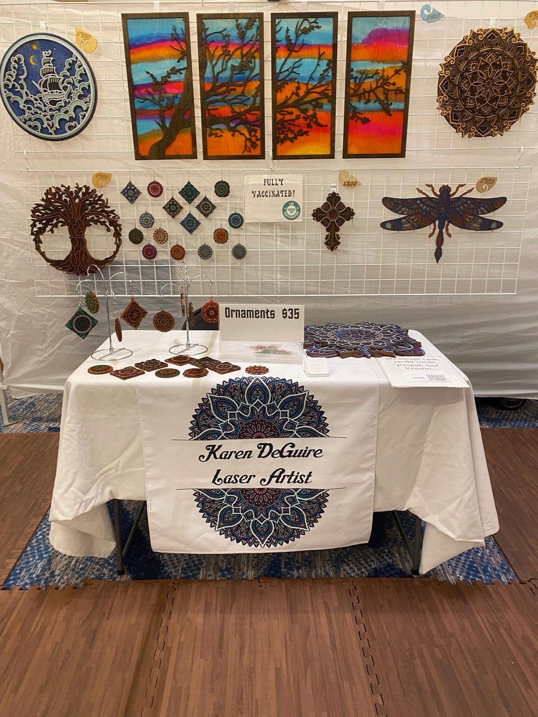 Customer photo review of Custom canopy valance banner for 10x 10 canopy