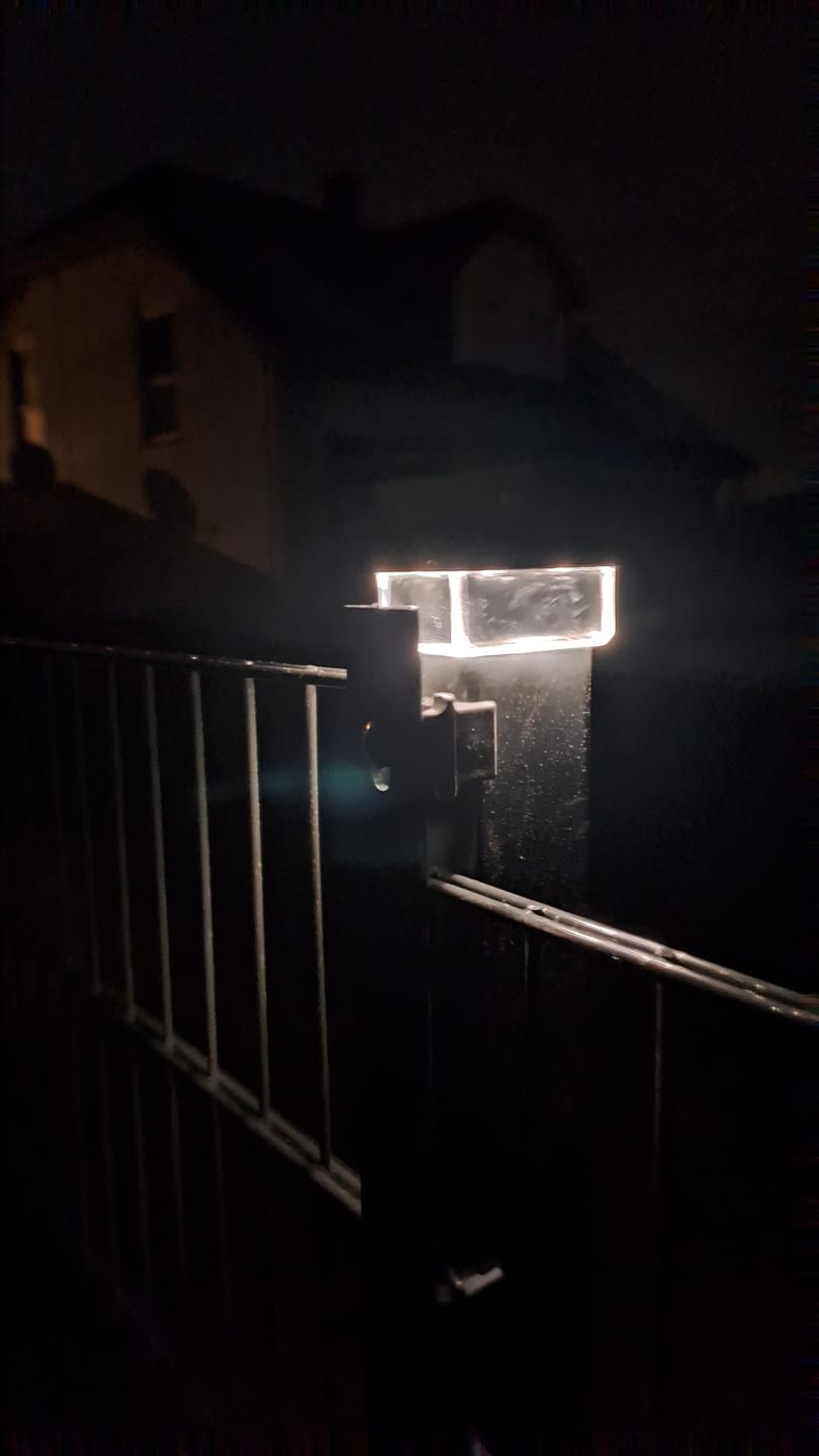 Customer photo review of 60x60 Stabzaun Solar Leuchte -  2er Set