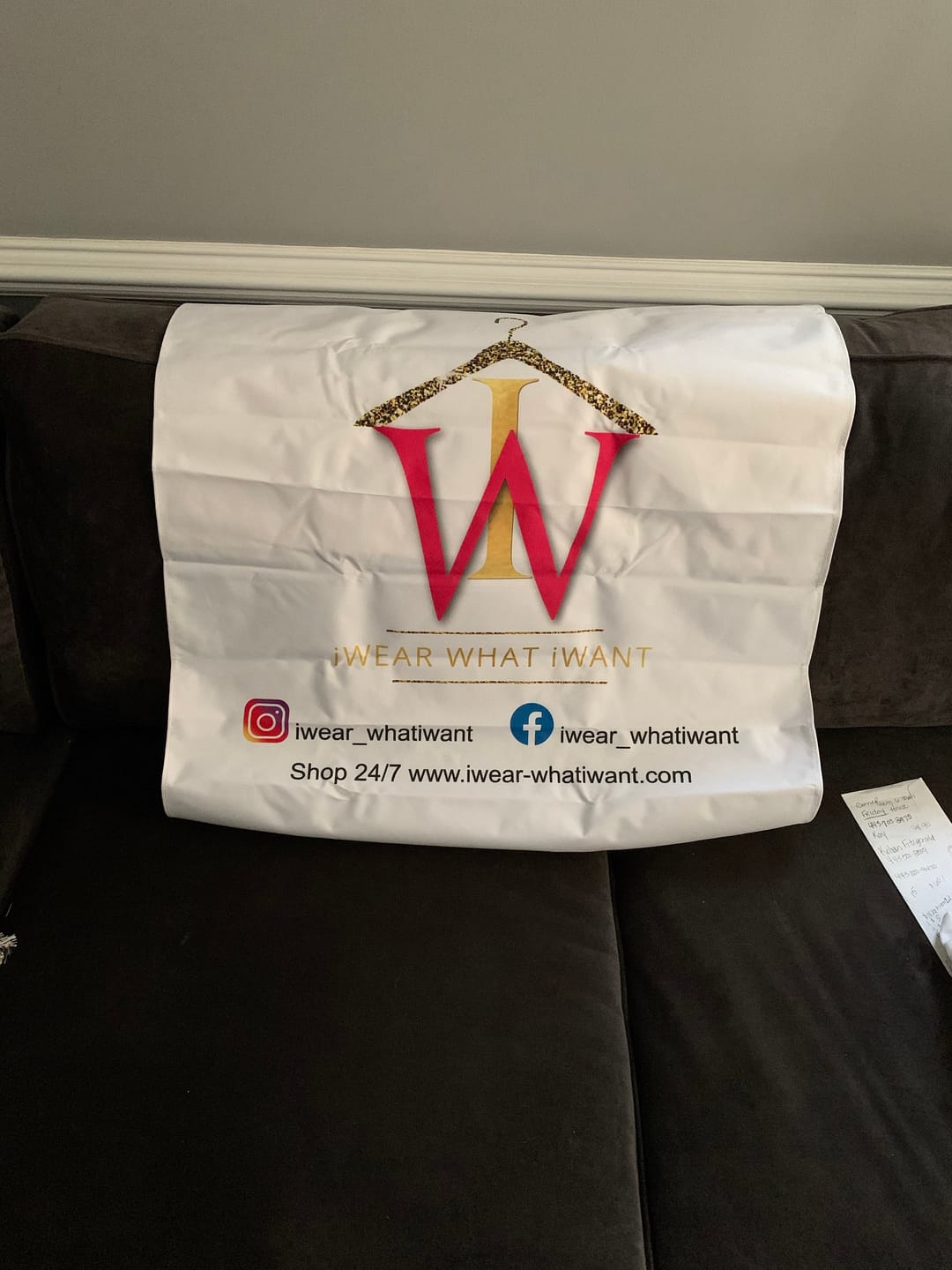 Customer photo review of Custom printed table runner