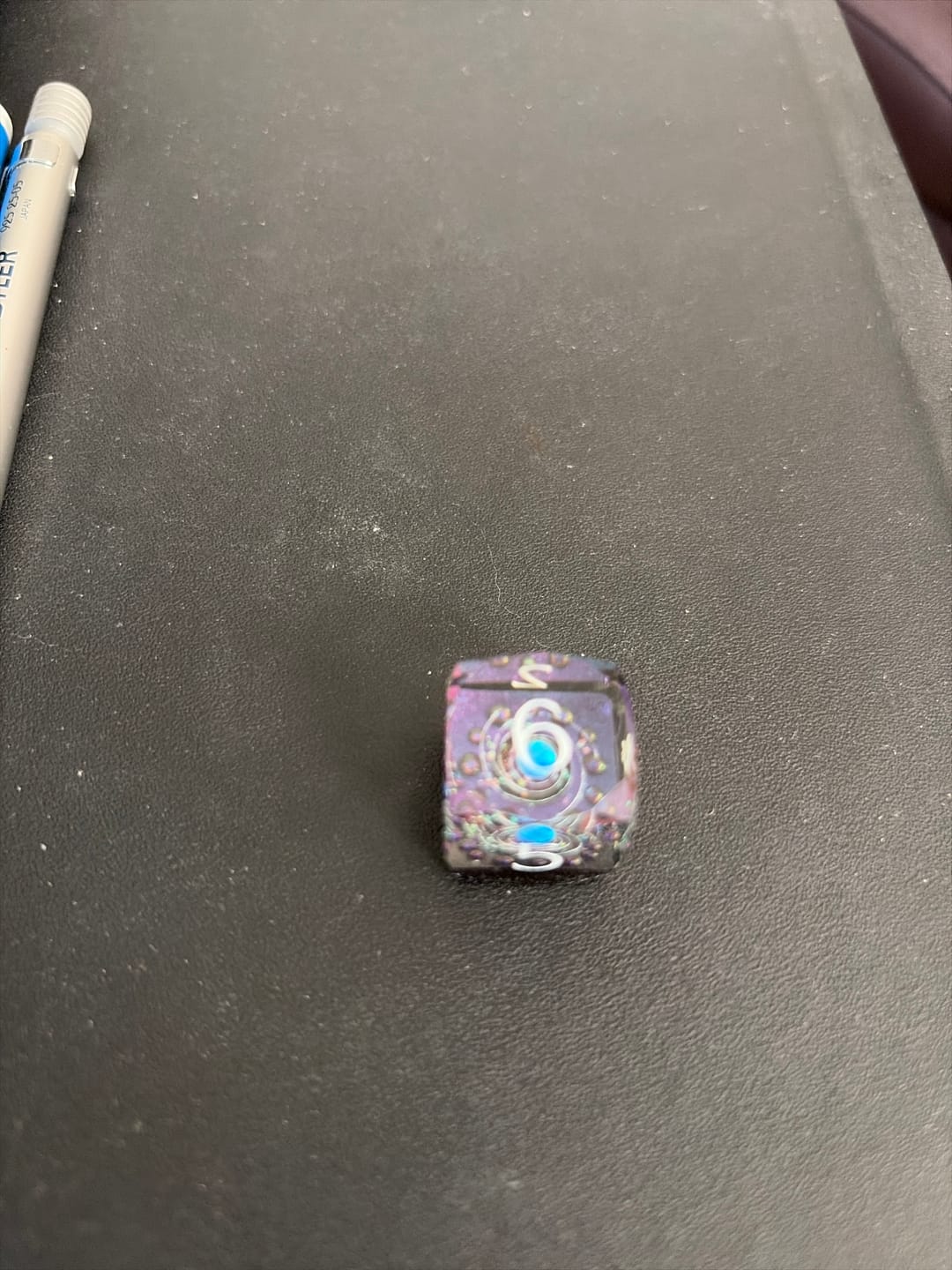 Customer photo review of URWizards D&D Multi-faceted Real Opal Gemstone Bead Dice Set