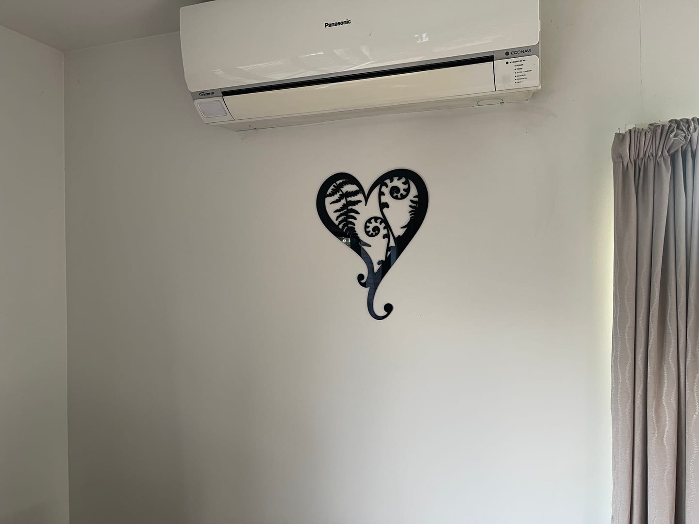 Customer photo review of Fern & Koru Heart Wall Art