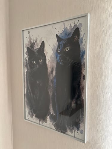 Customer photo review of Watercolour Realistic Portrait - Personalised Poster