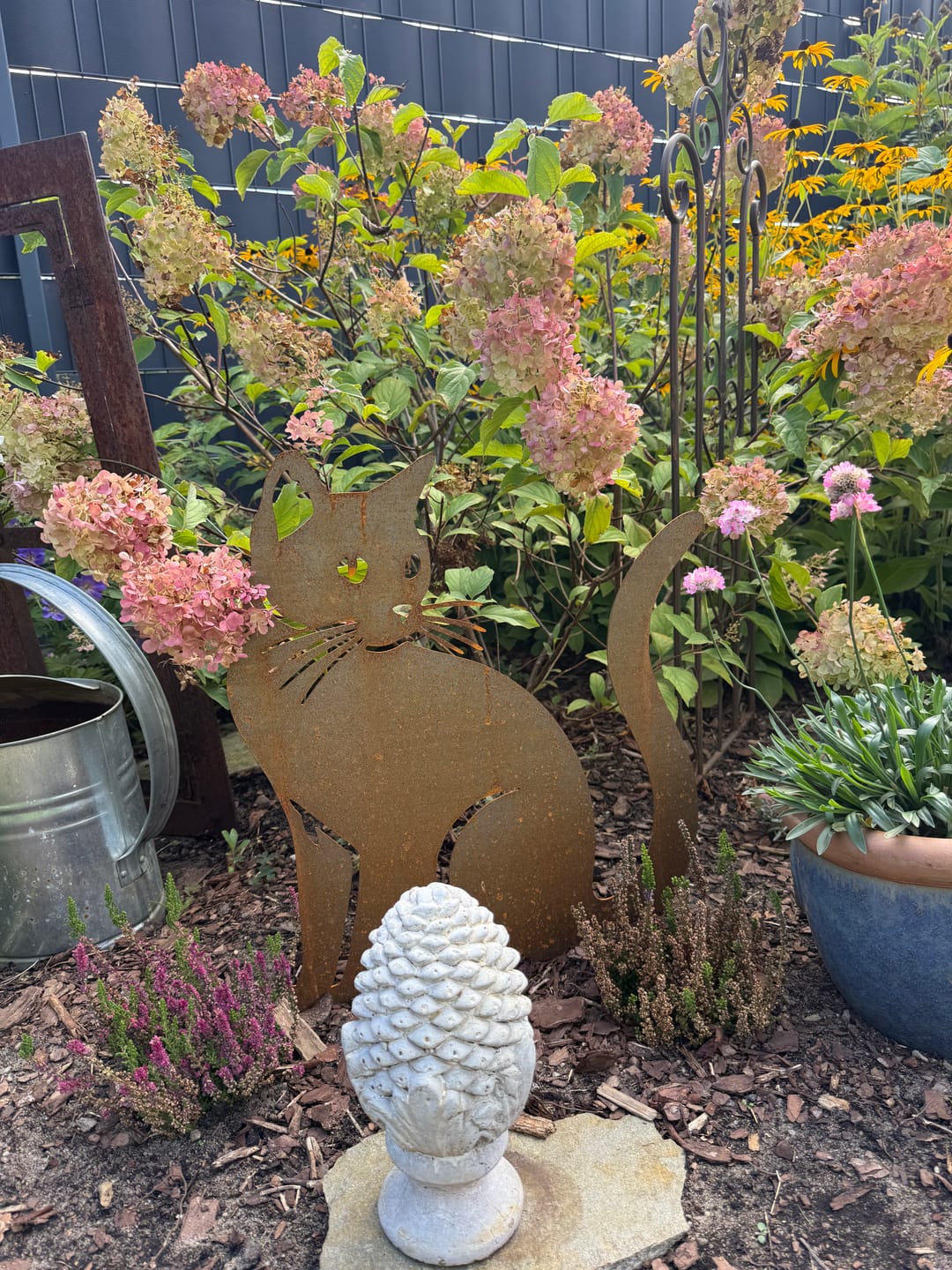 Customer photo review of Gartenstecker Katze sitzend